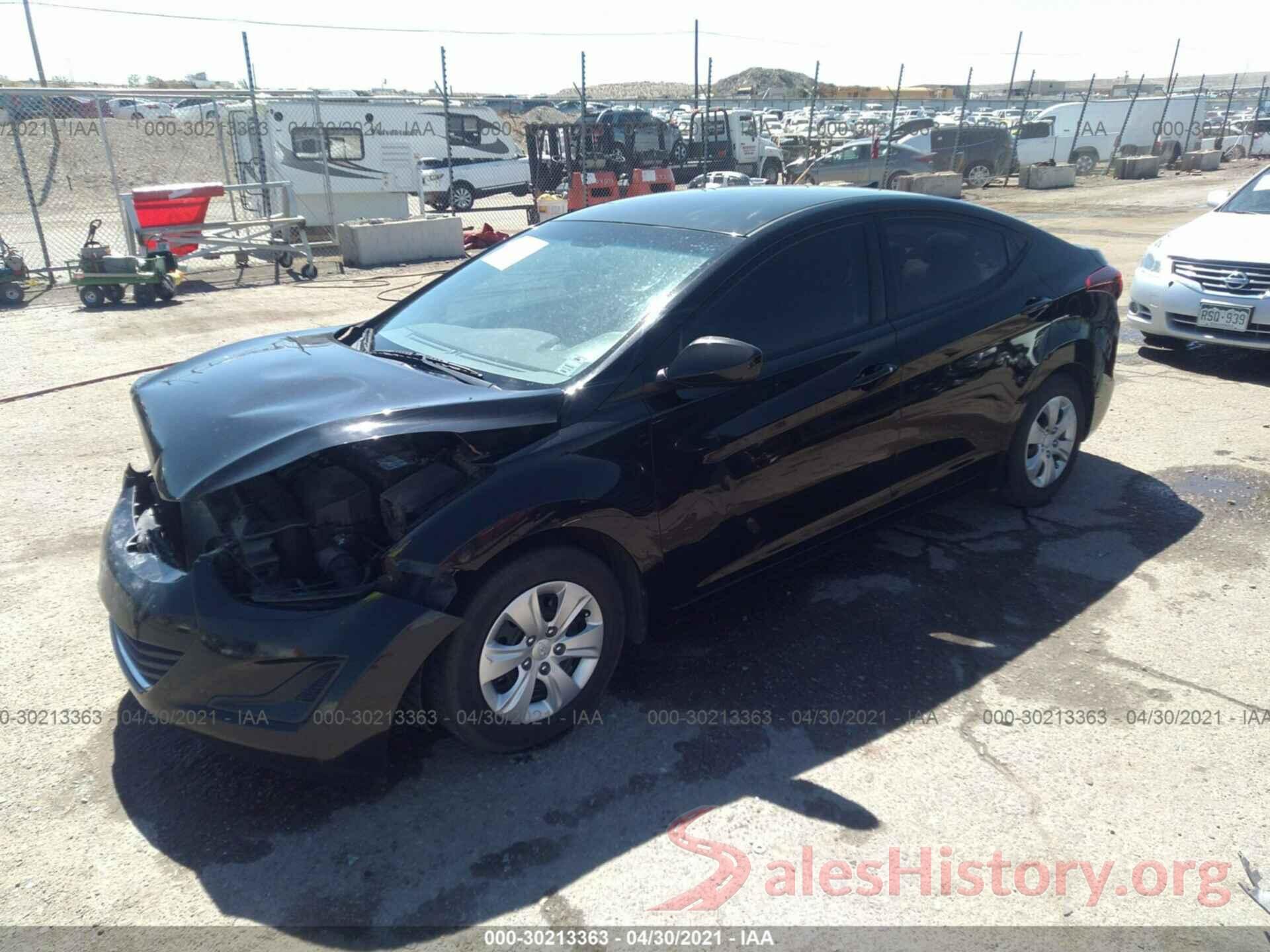 5NPDH4AEXGH701718 2016 HYUNDAI ELANTRA