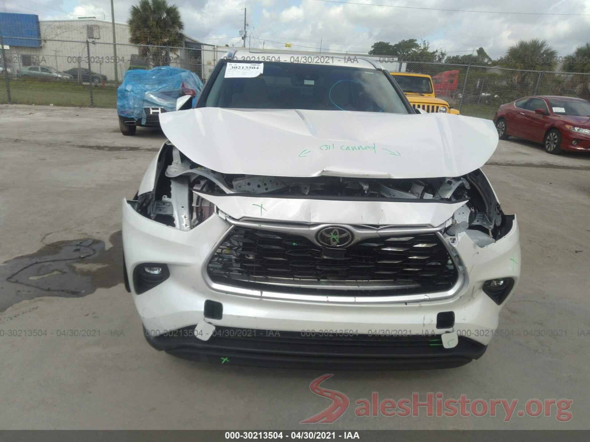 5TDGZRAH5LS028634 2020 TOYOTA HIGHLANDER