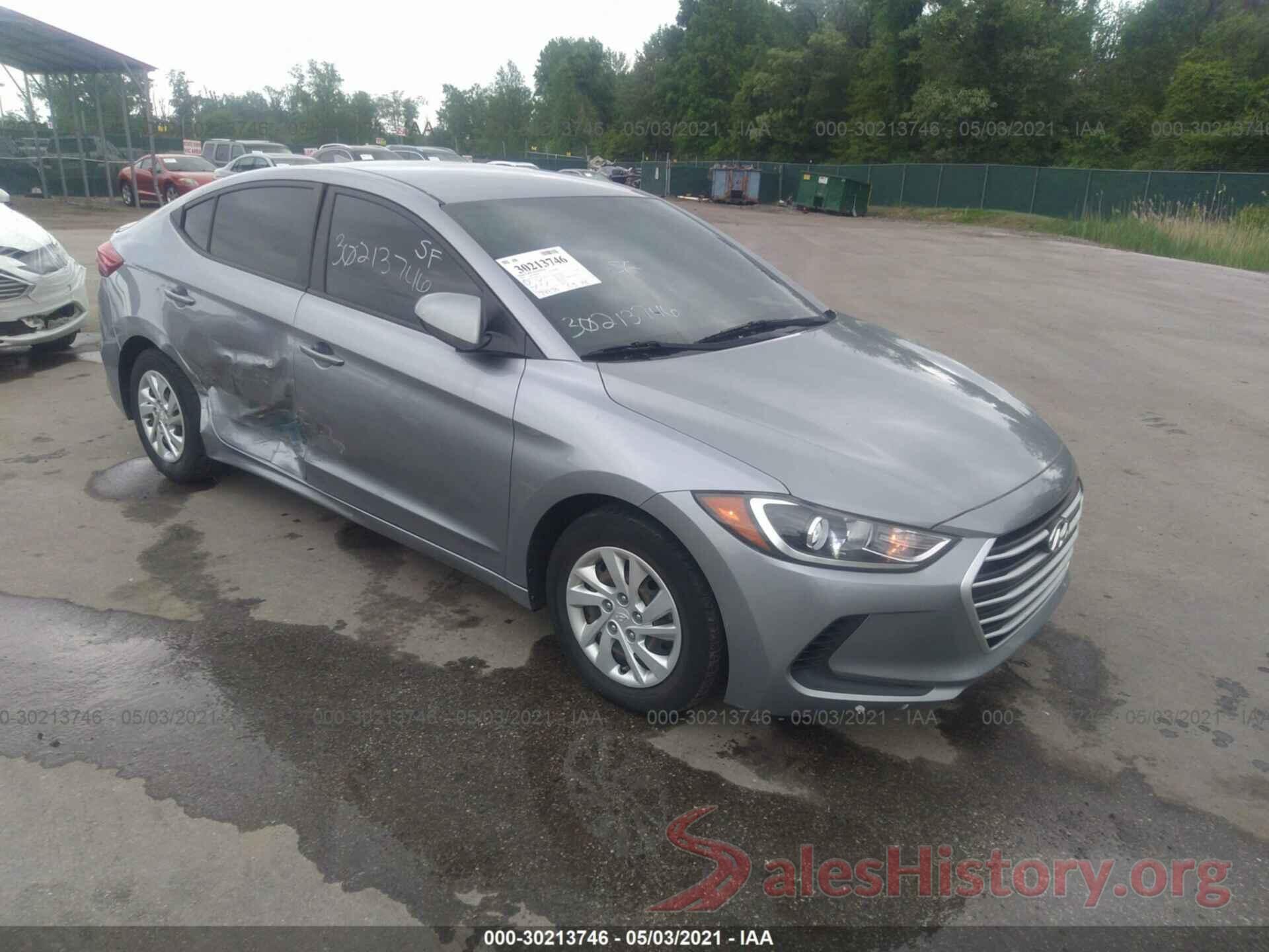 5NPD74LF7HH100132 2017 HYUNDAI ELANTRA