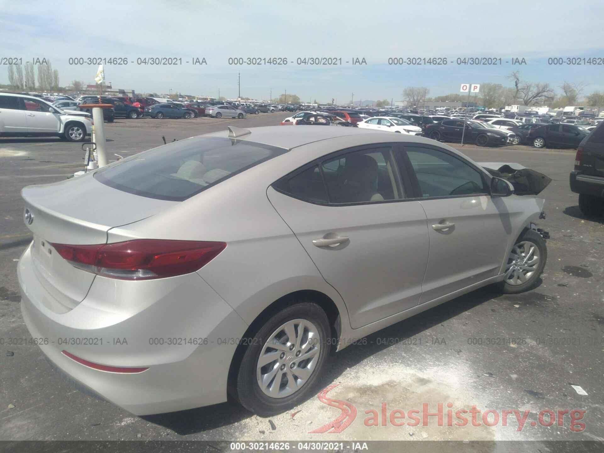 KMHD74LFXHU390139 2017 HYUNDAI ELANTRA