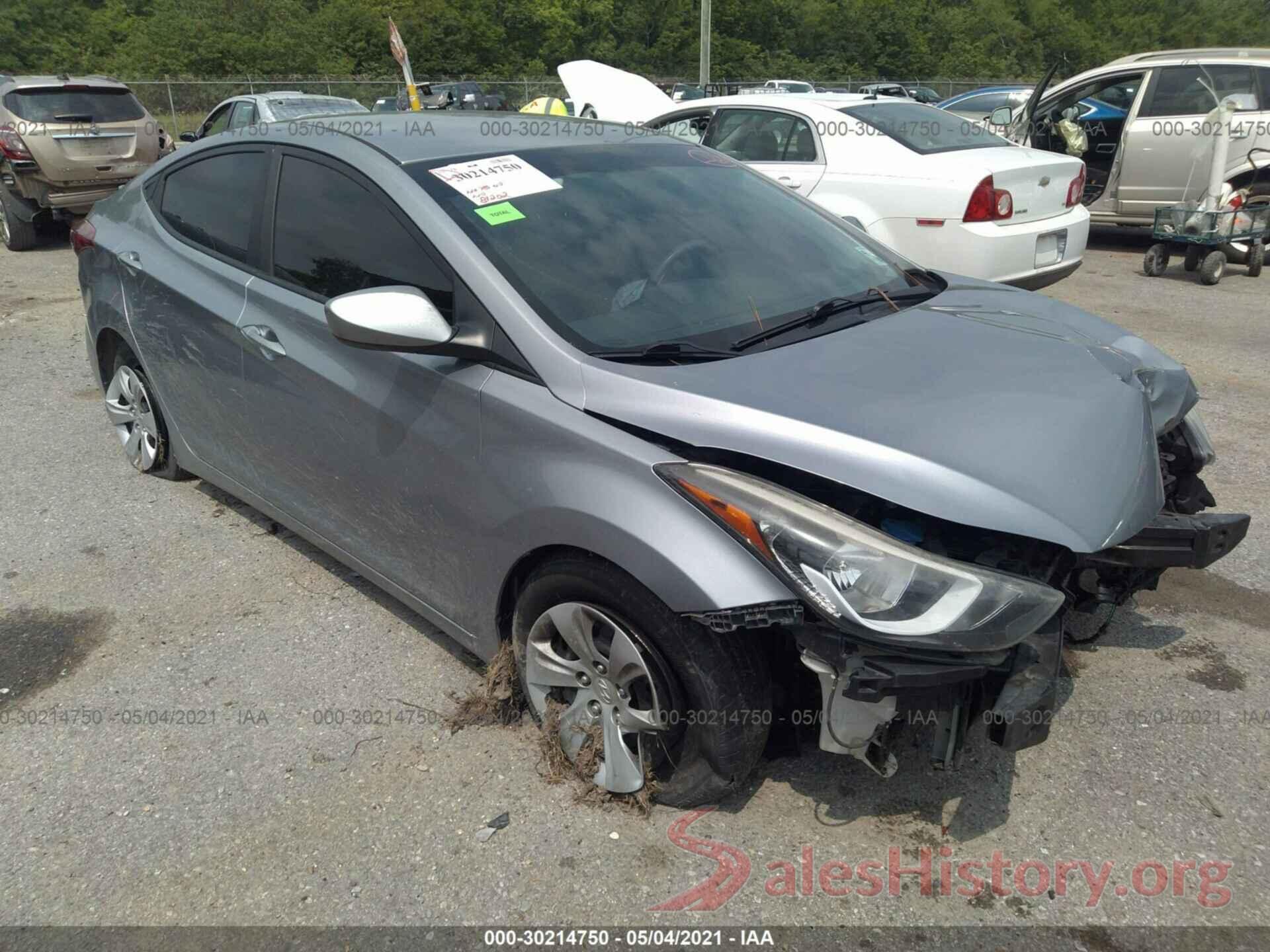 5NPDH4AE5GH675805 2016 HYUNDAI ELANTRA