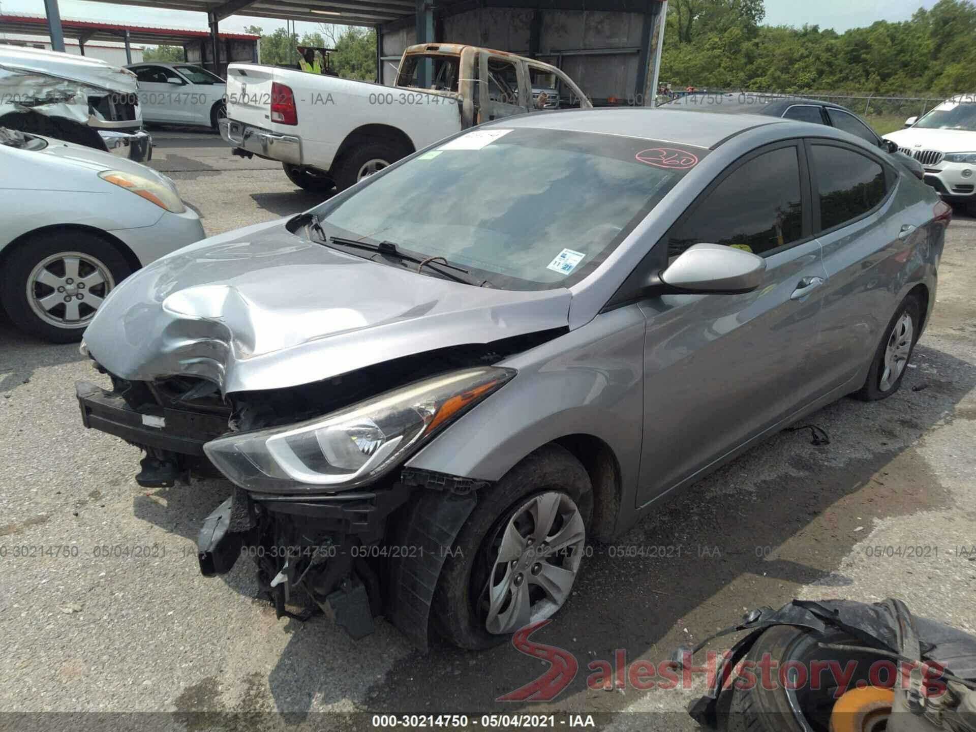 5NPDH4AE5GH675805 2016 HYUNDAI ELANTRA