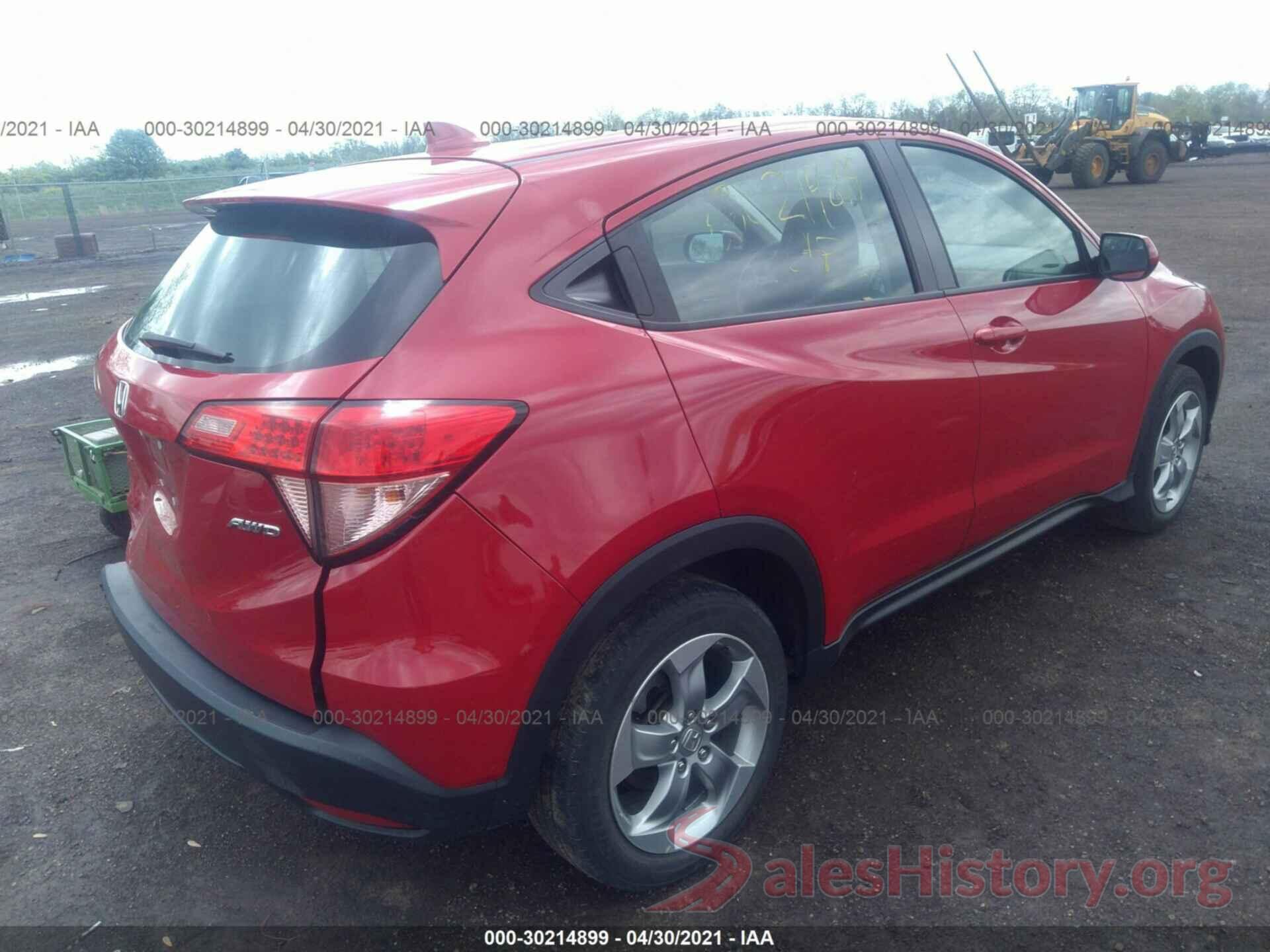 3CZRU6H37GM758741 2016 HONDA HR-V