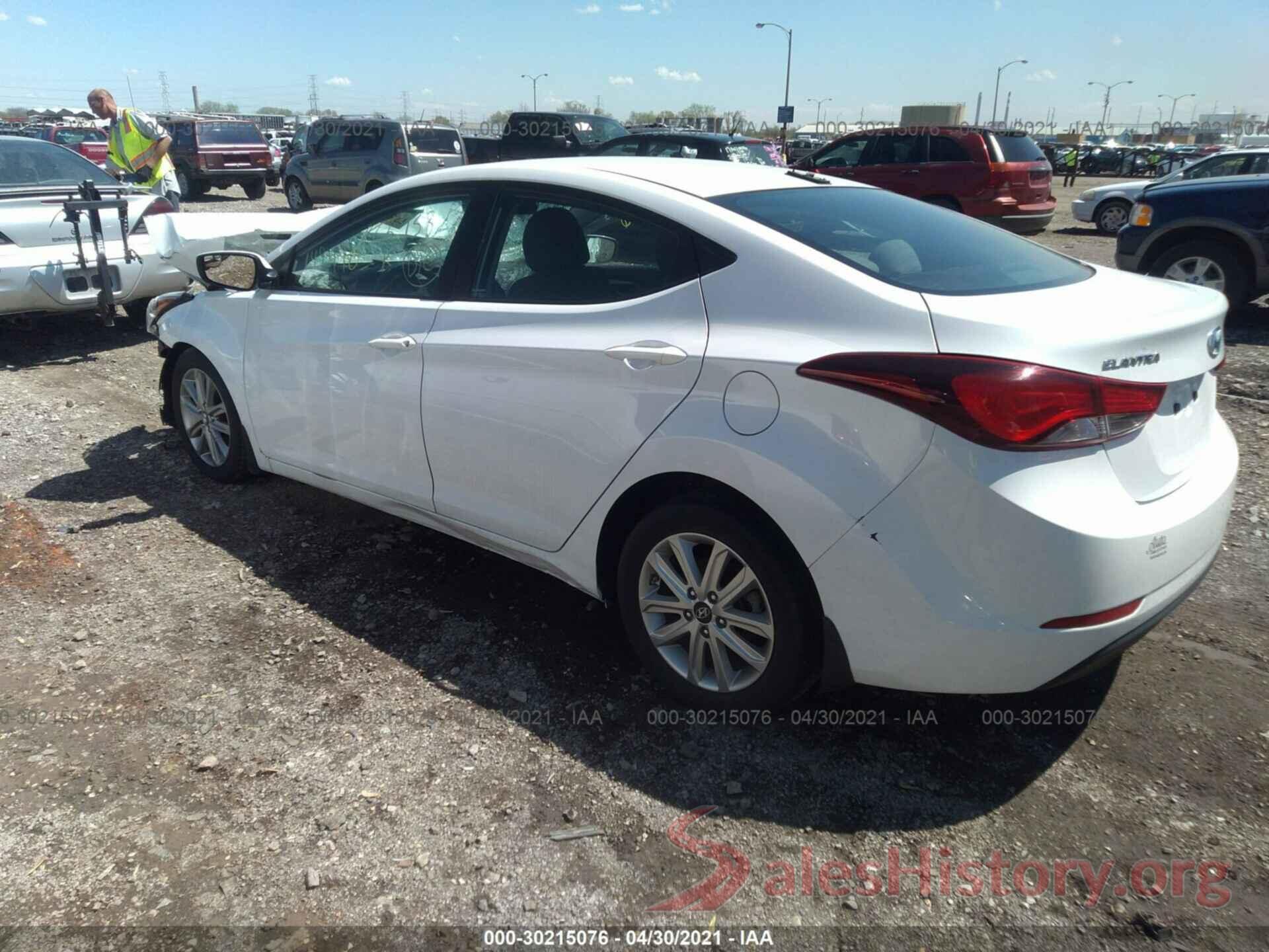 5NPDH4AE0GH653453 2016 HYUNDAI ELANTRA