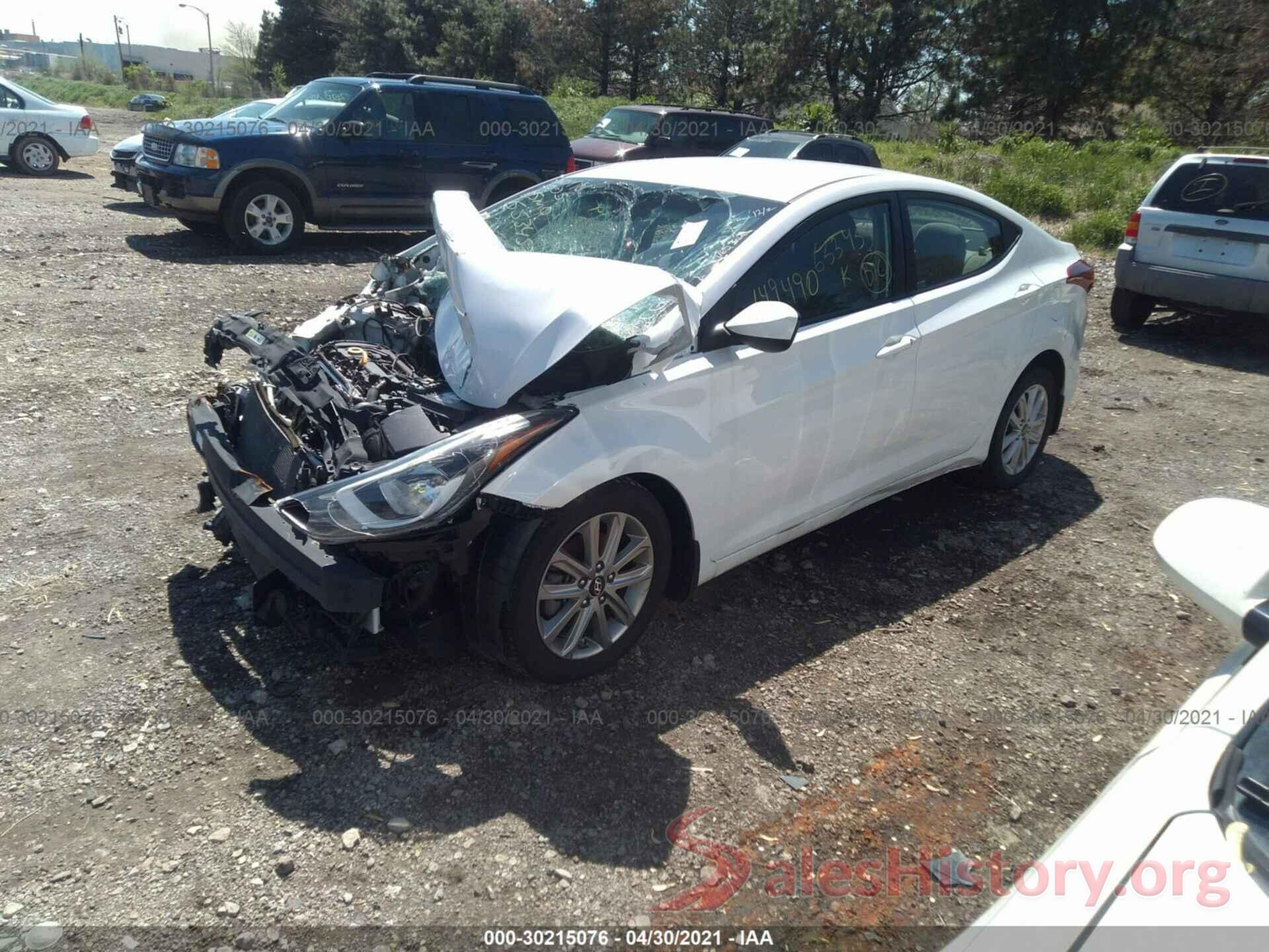 5NPDH4AE0GH653453 2016 HYUNDAI ELANTRA