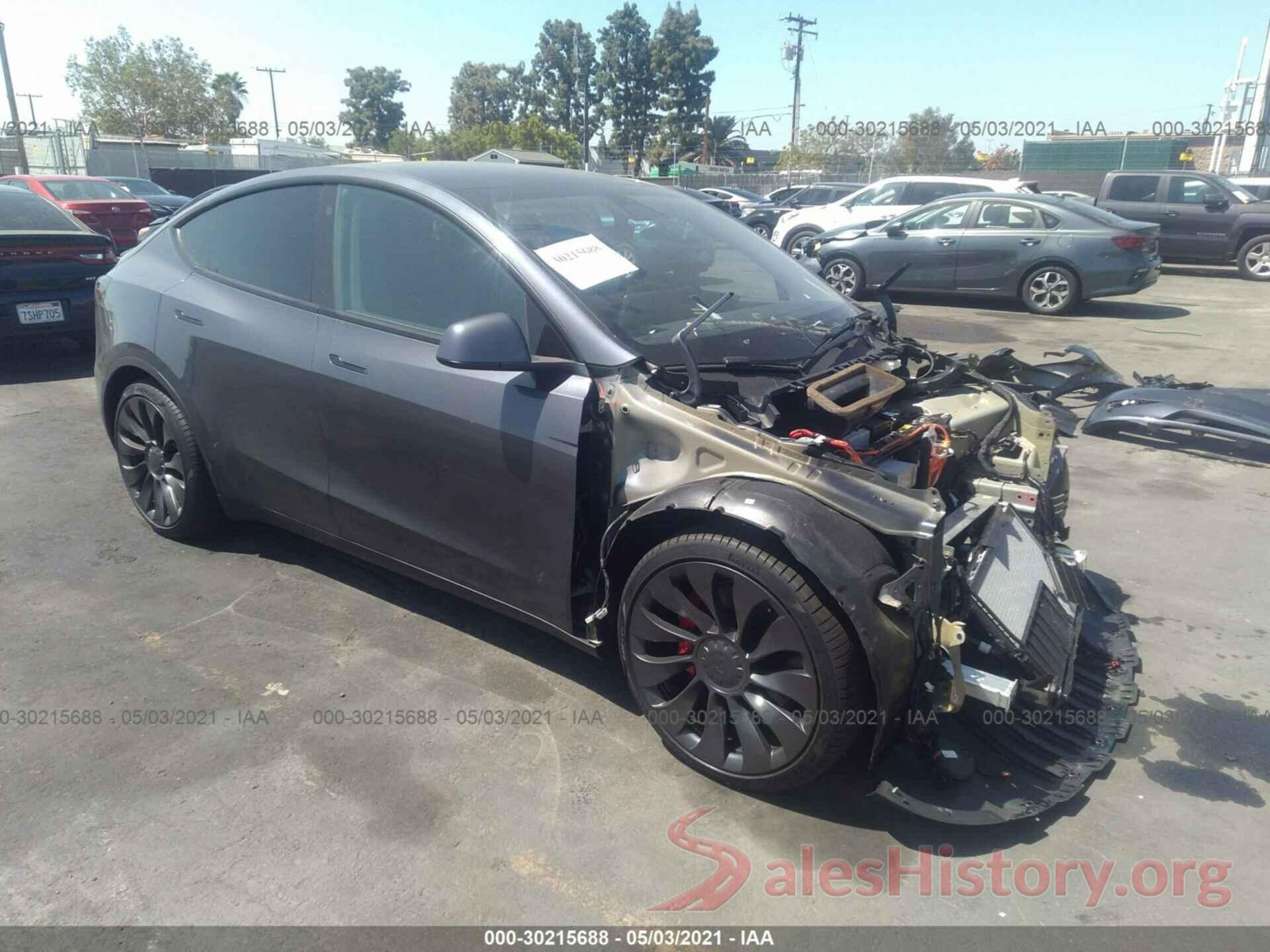 5YJYGDEF6MF151354 2021 TESLA MODEL Y