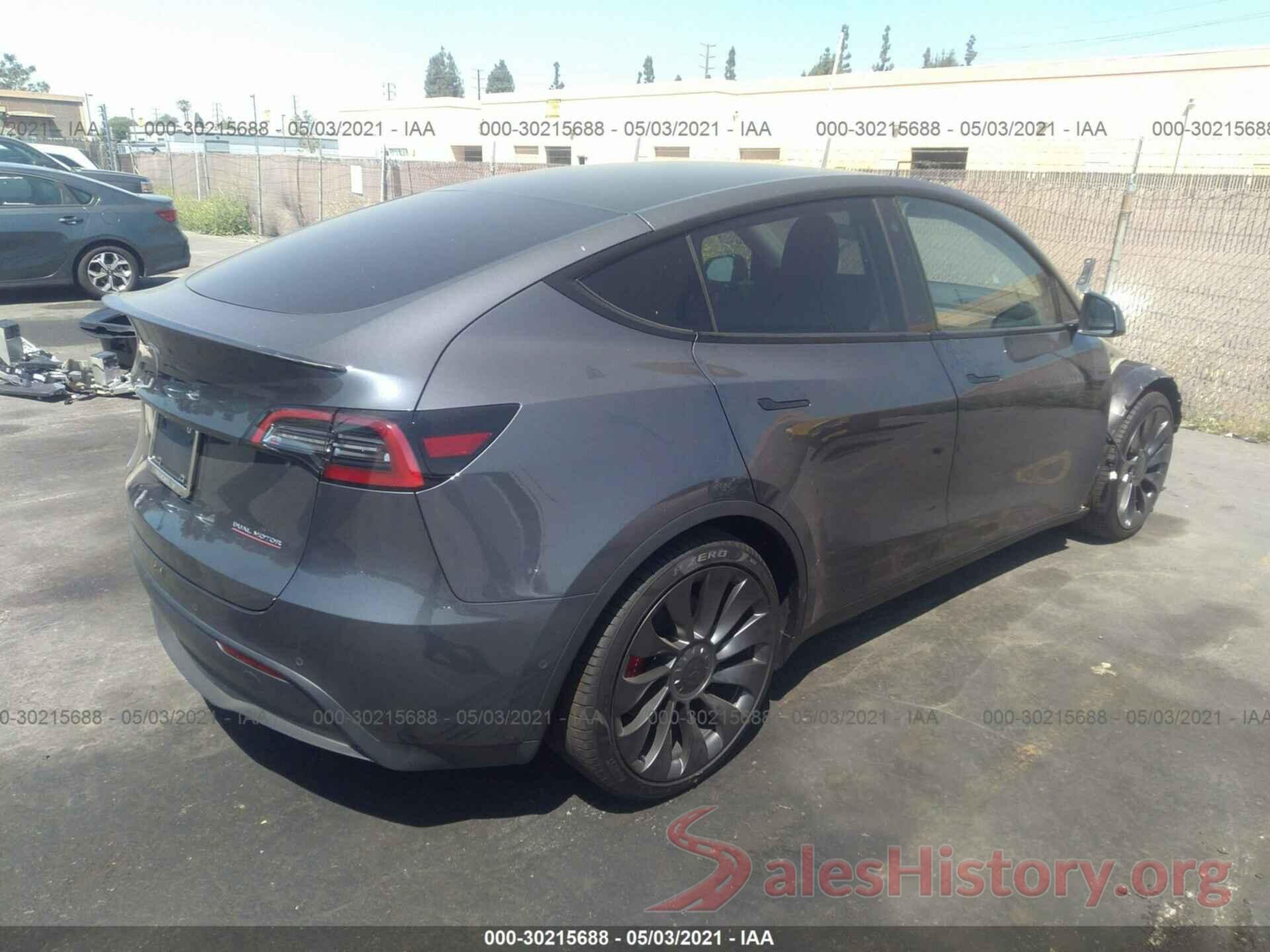 5YJYGDEF6MF151354 2021 TESLA MODEL Y