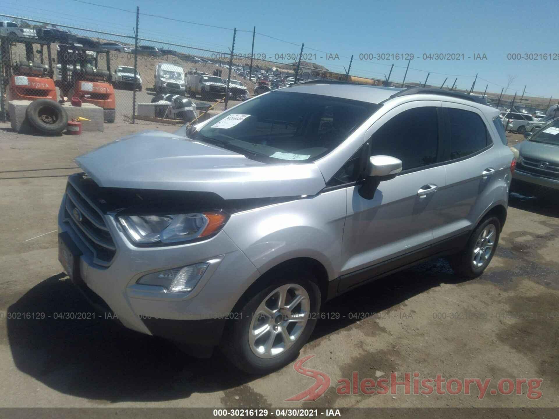 MAJ3S2GE3KC261585 2019 FORD ECOSPORT