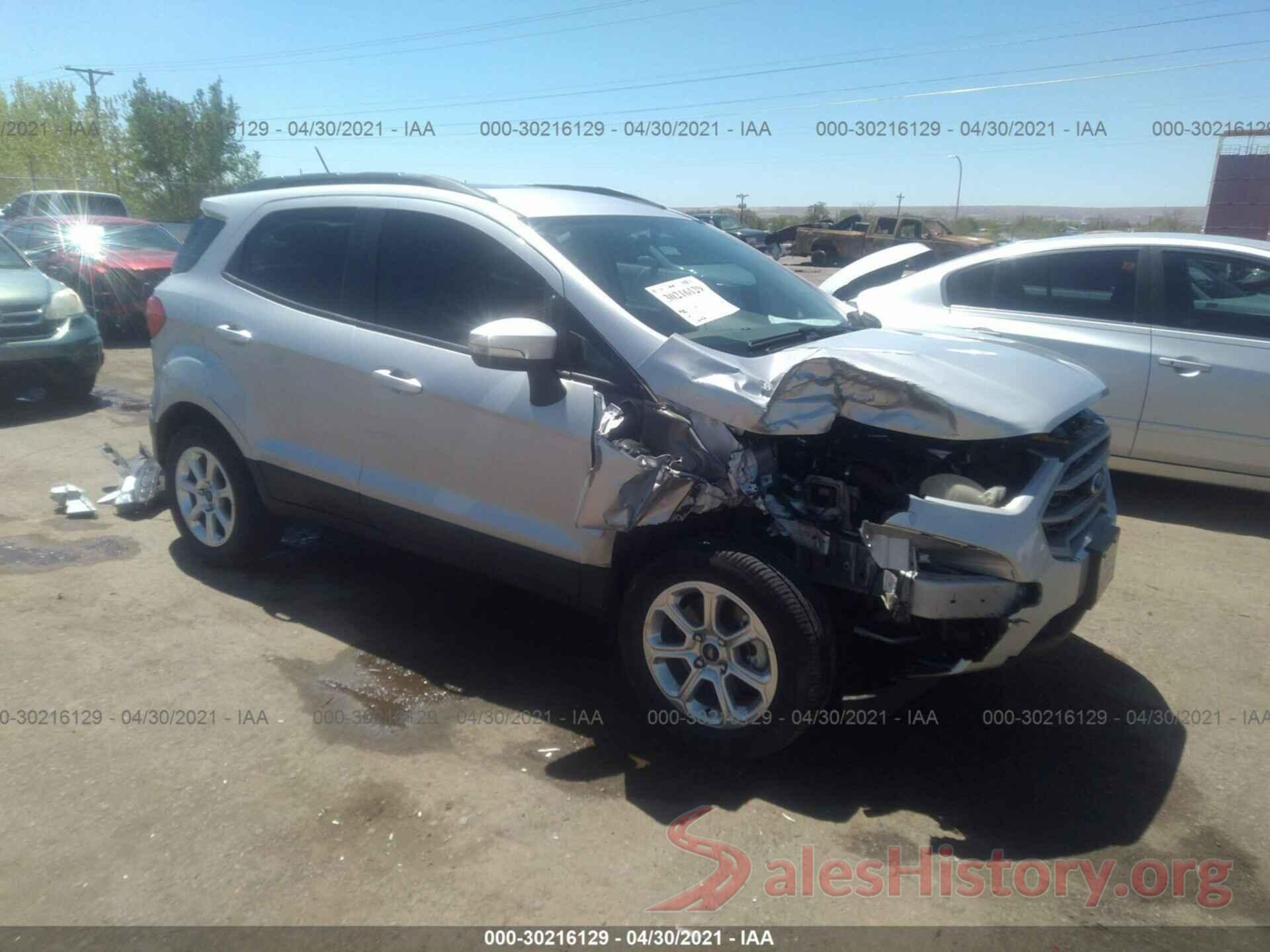 MAJ3S2GE3KC261585 2019 FORD ECOSPORT