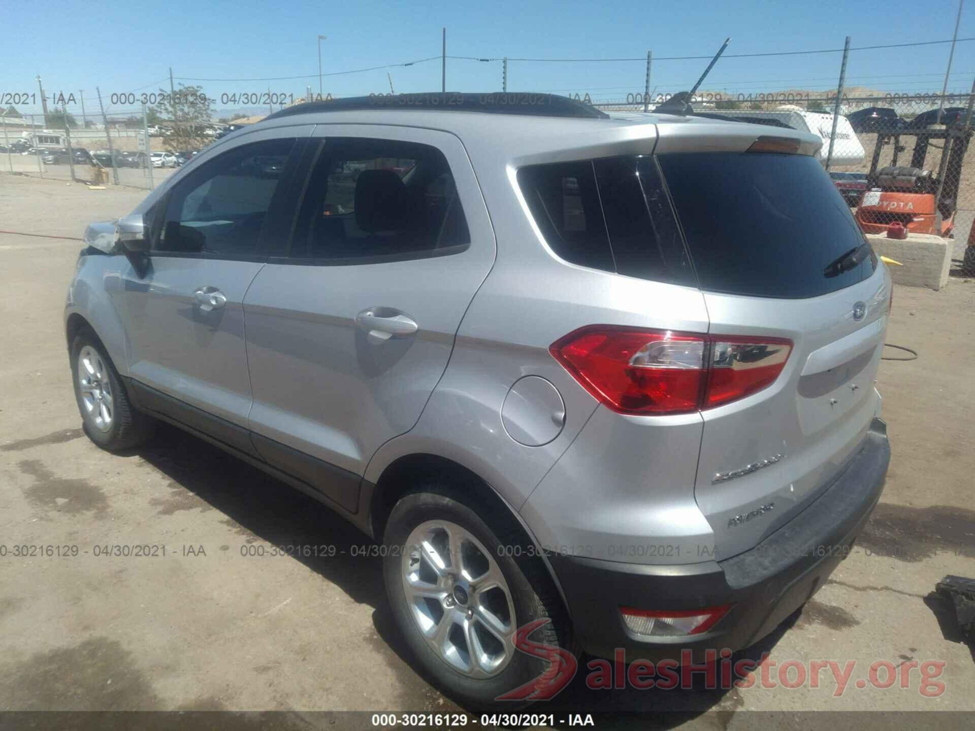 MAJ3S2GE3KC261585 2019 FORD ECOSPORT