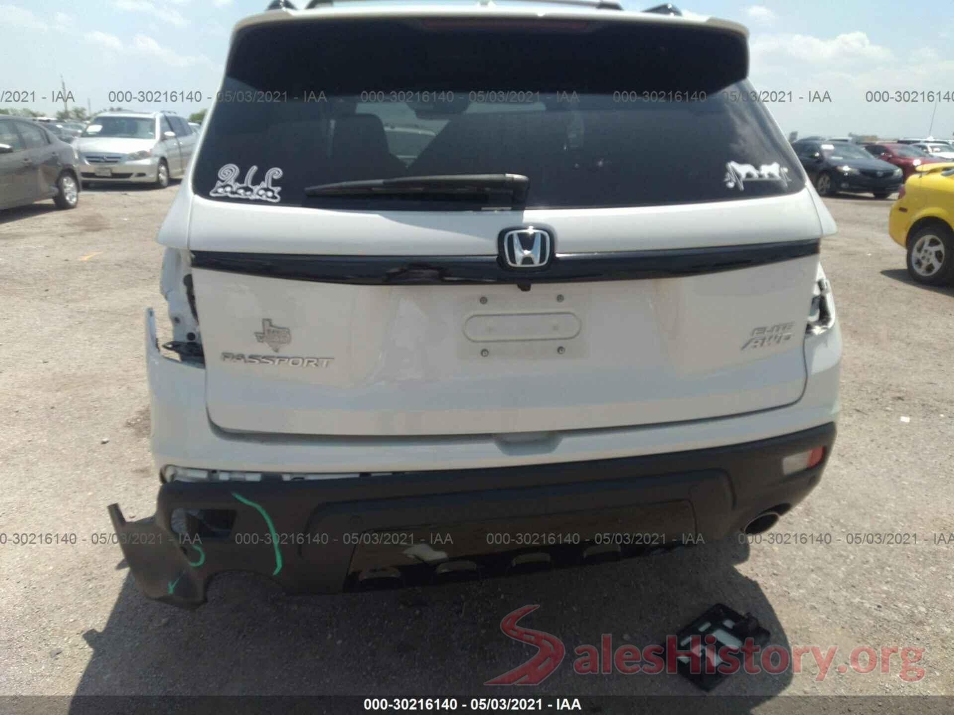 5FNYF8H09KB005156 2019 HONDA PASSPORT