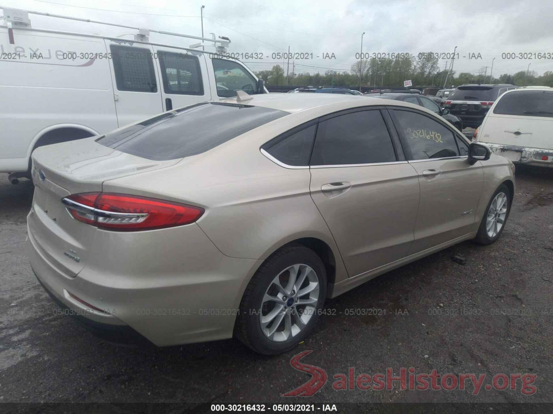 3FA6P0LU6KR263736 2019 FORD FUSION HYBRID