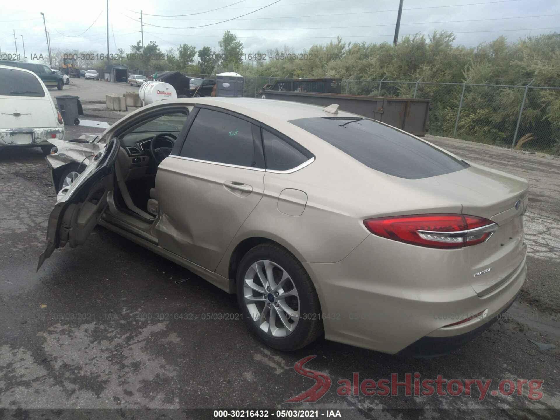 3FA6P0LU6KR263736 2019 FORD FUSION HYBRID