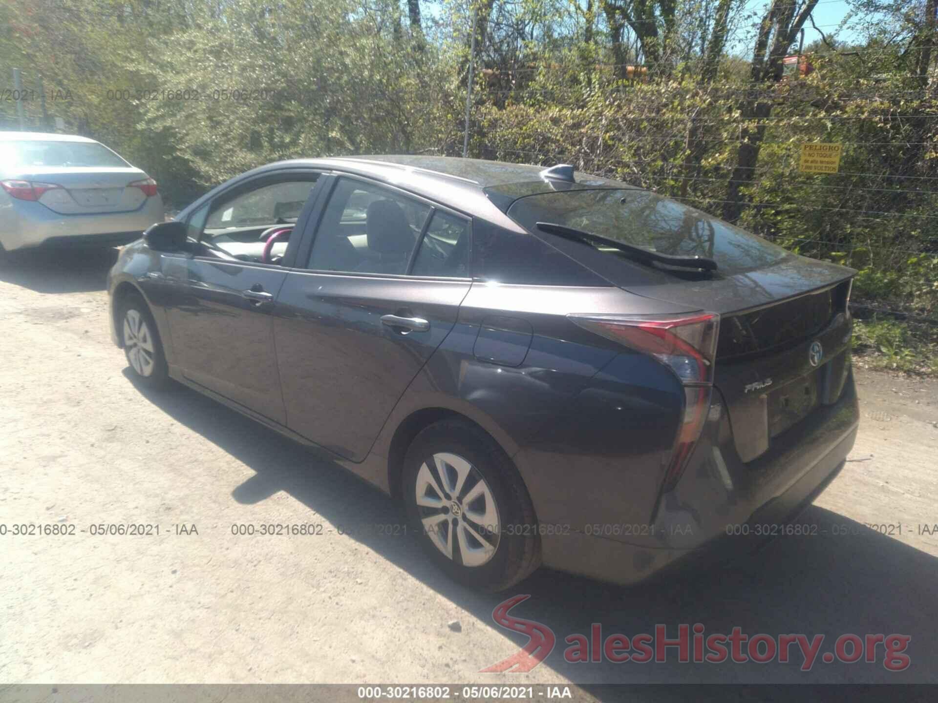 JTDKARFU9G3504141 2016 TOYOTA PRIUS