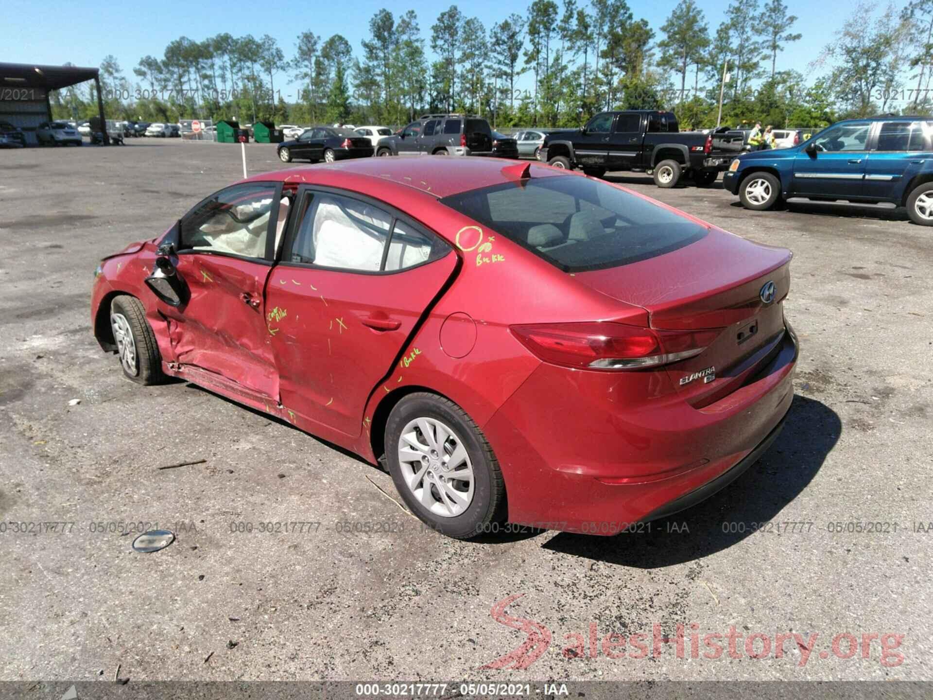 5NPD74LF4HH185401 2017 HYUNDAI ELANTRA