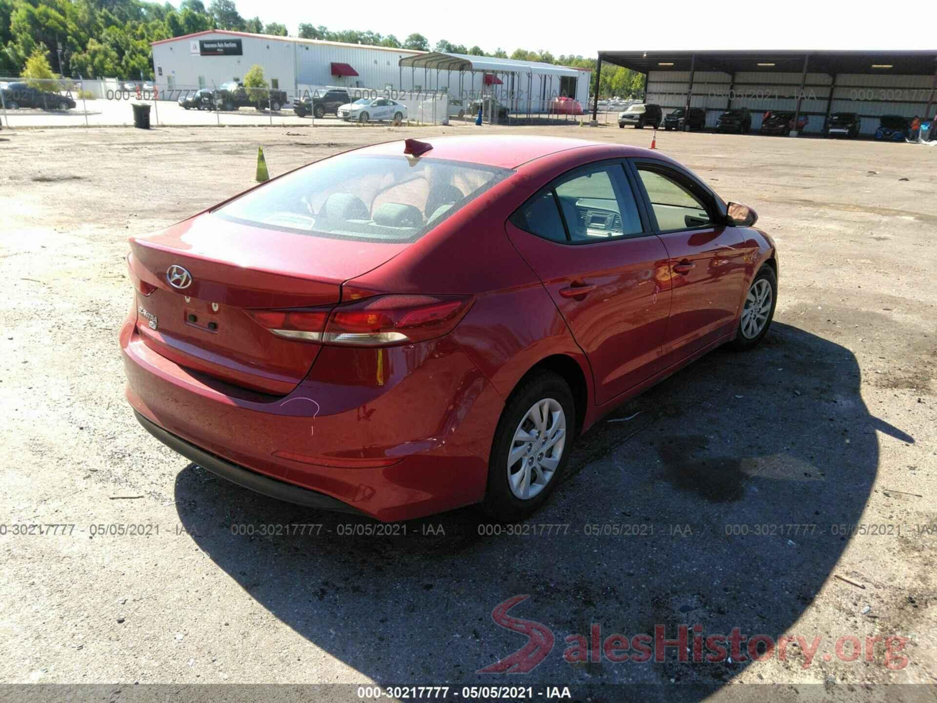 5NPD74LF4HH185401 2017 HYUNDAI ELANTRA