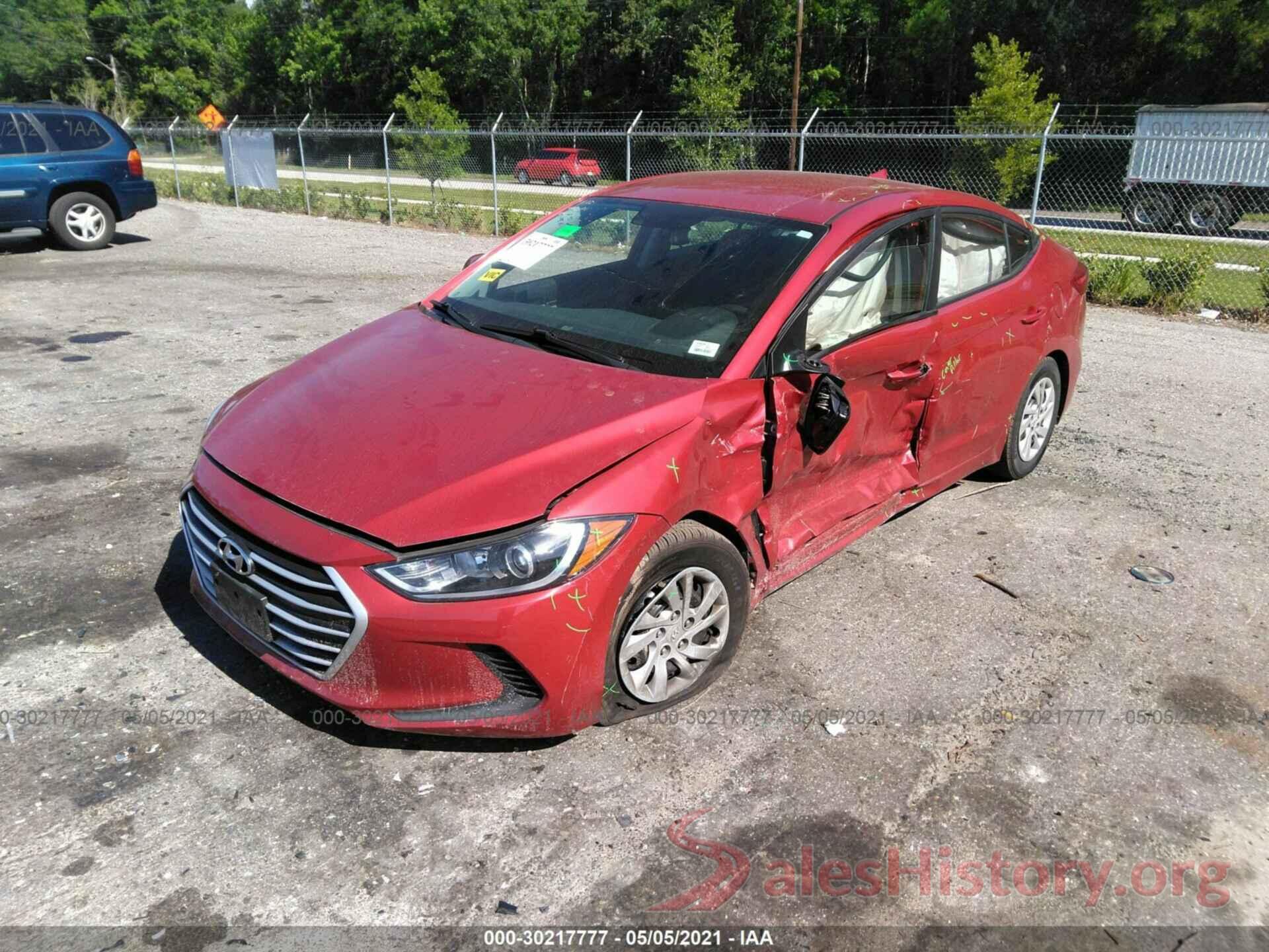 5NPD74LF4HH185401 2017 HYUNDAI ELANTRA