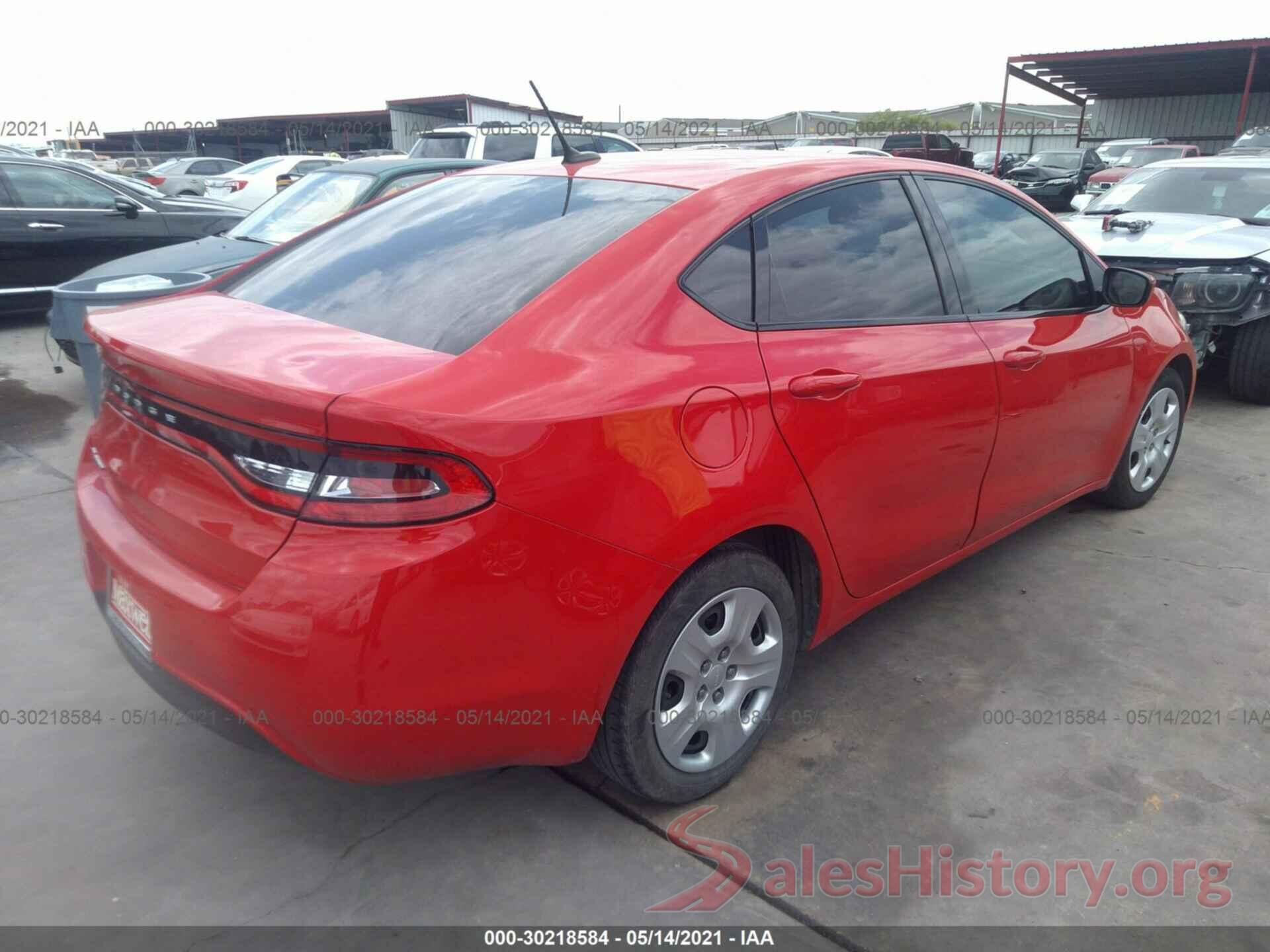 1C3CDFAA0GD750596 2016 DODGE DART