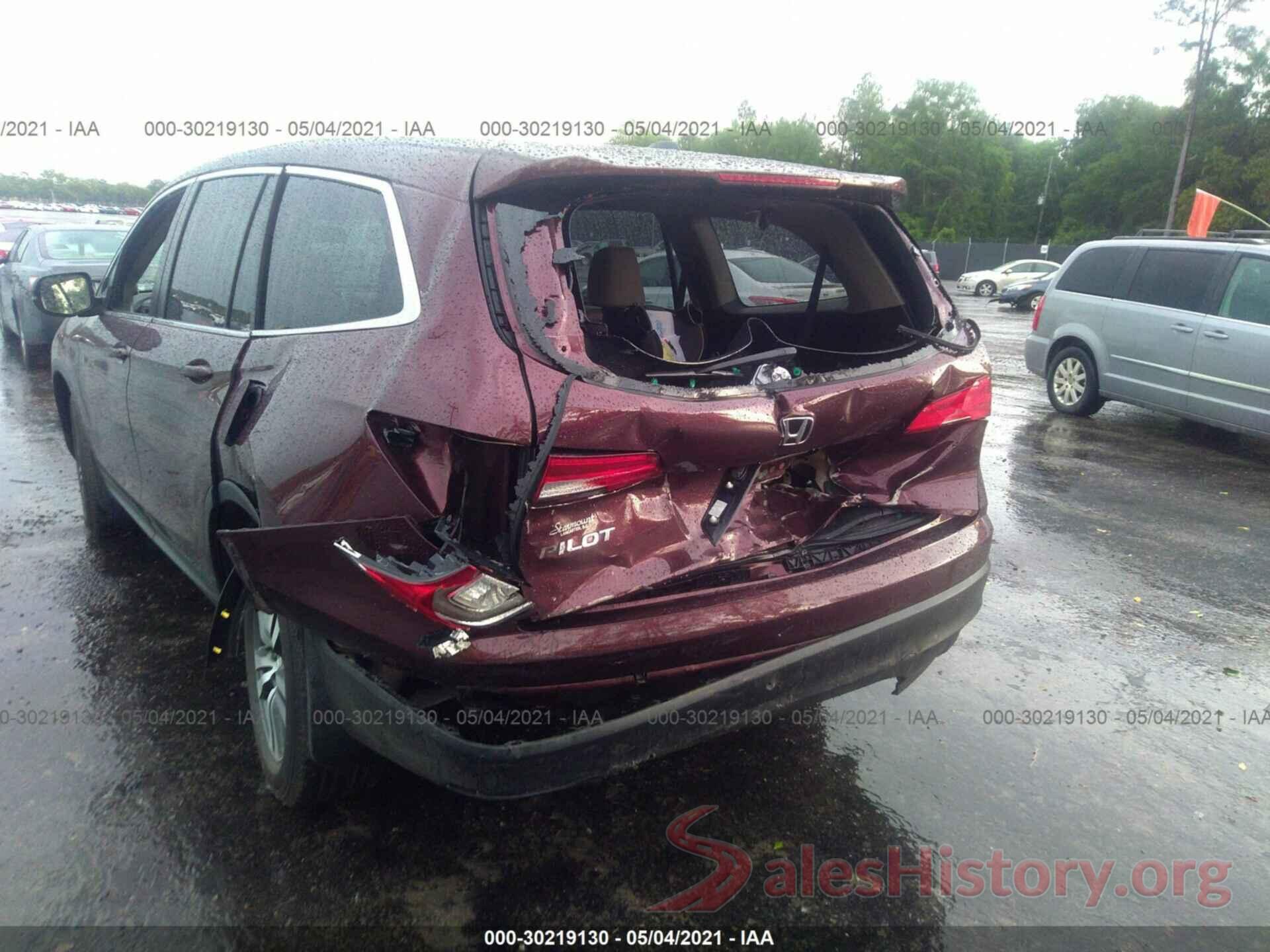 5FNYF5H59GB041804 2016 HONDA PILOT