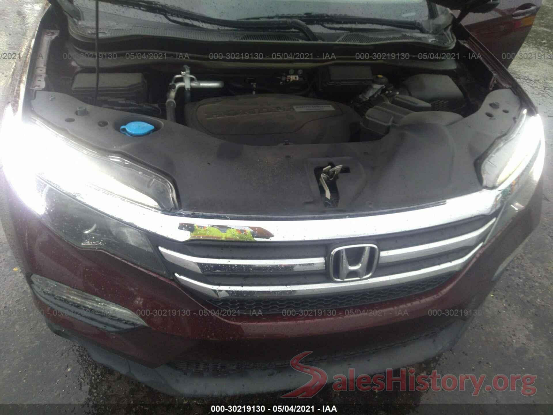 5FNYF5H59GB041804 2016 HONDA PILOT