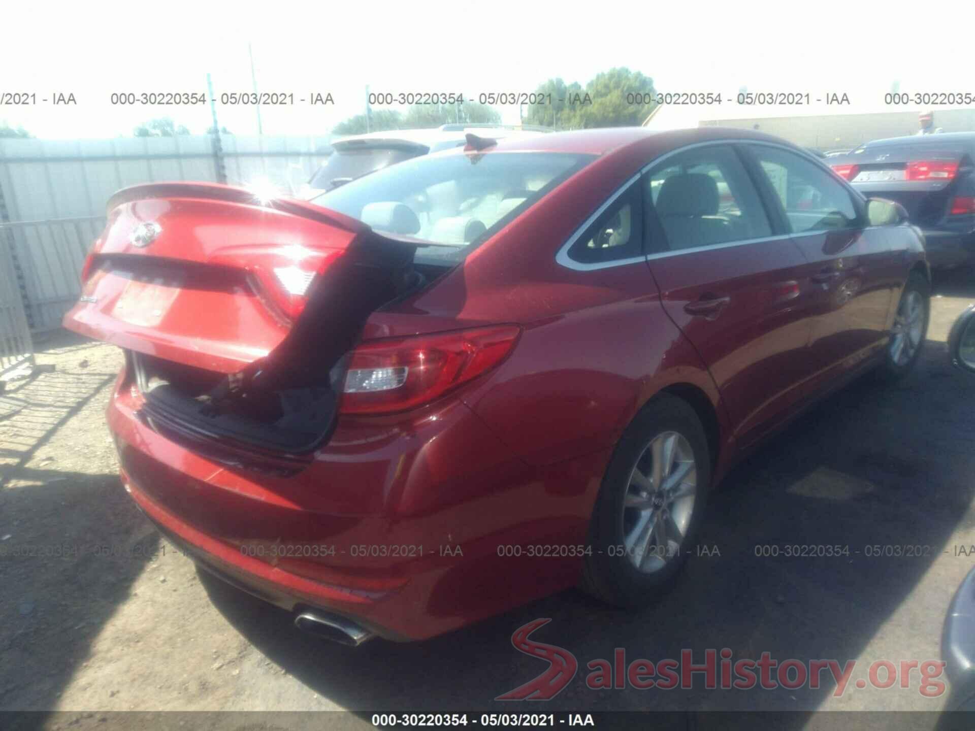 5NPE24AF3GH393015 2016 HYUNDAI SONATA