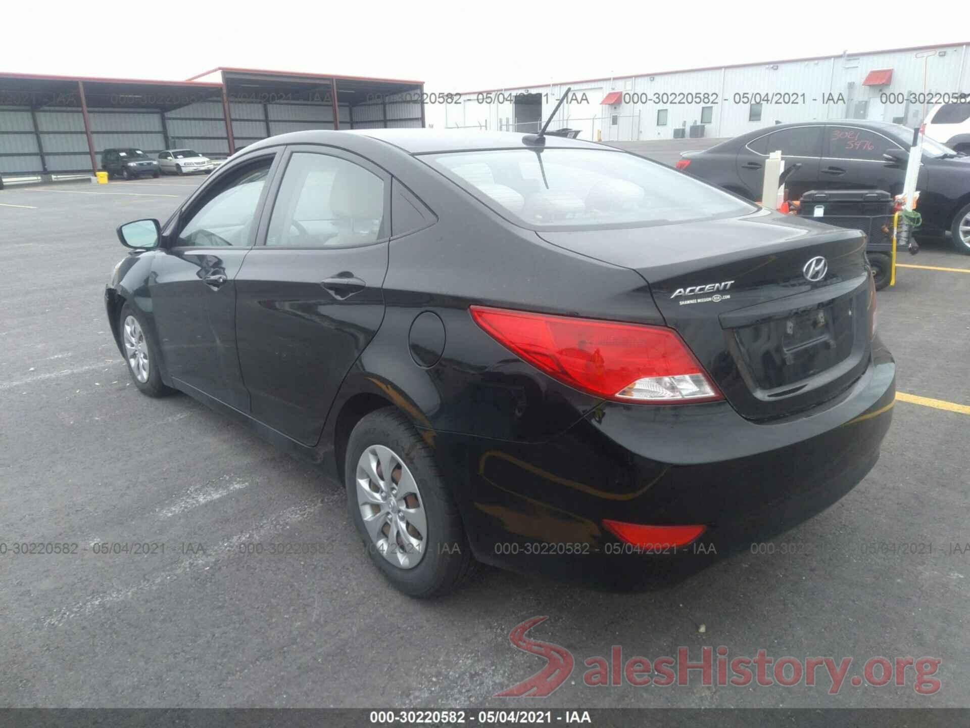 KMHCT4AE1GU156567 2016 HYUNDAI ACCENT