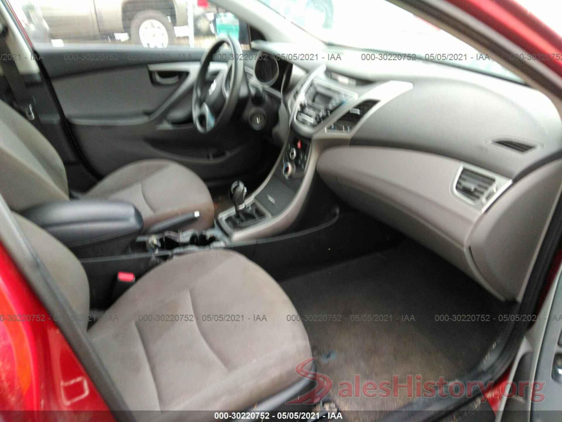 5NPDH4AEXGH710967 2016 HYUNDAI ELANTRA