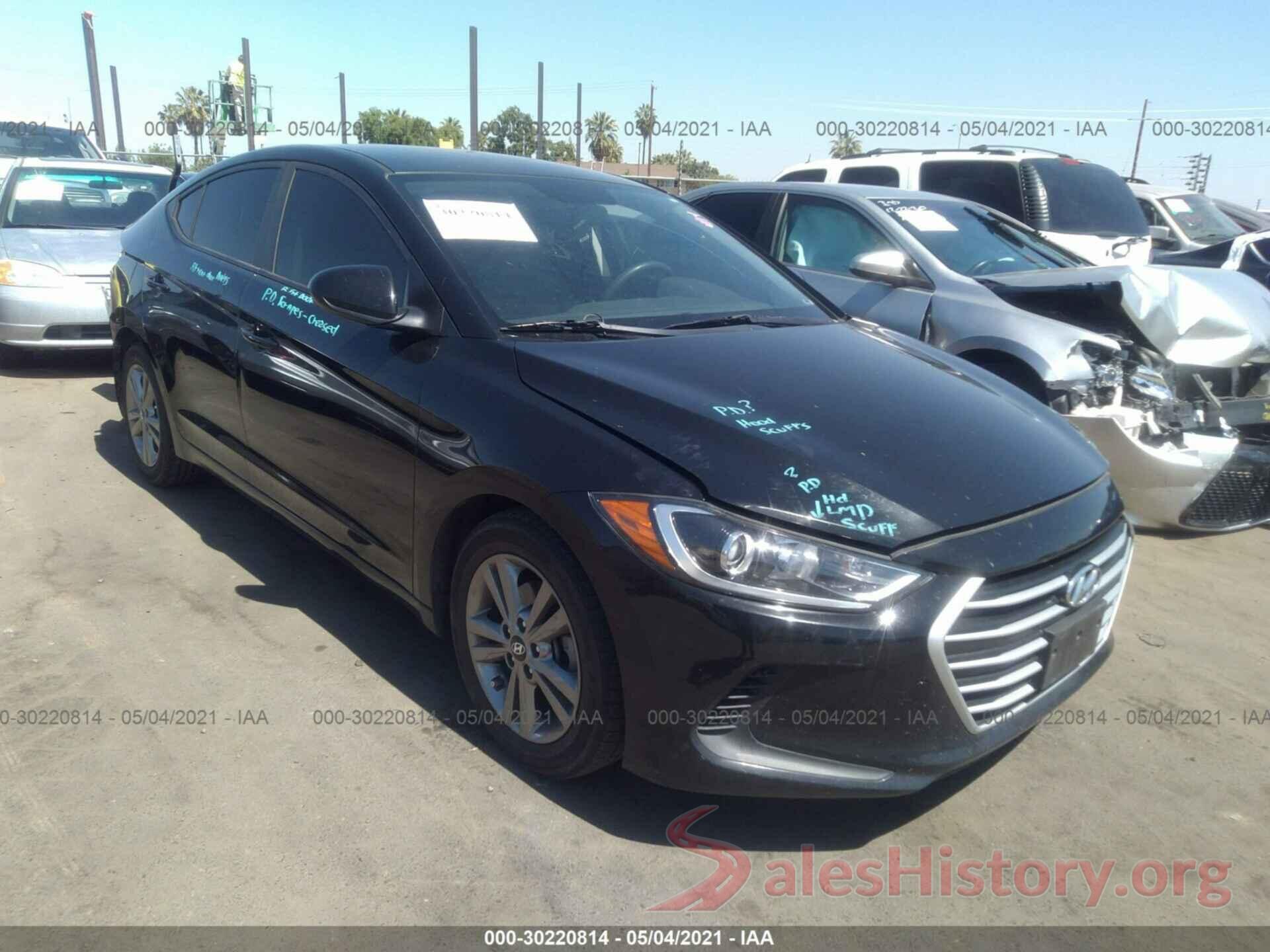 KMHD84LF4HU069713 2017 HYUNDAI ELANTRA