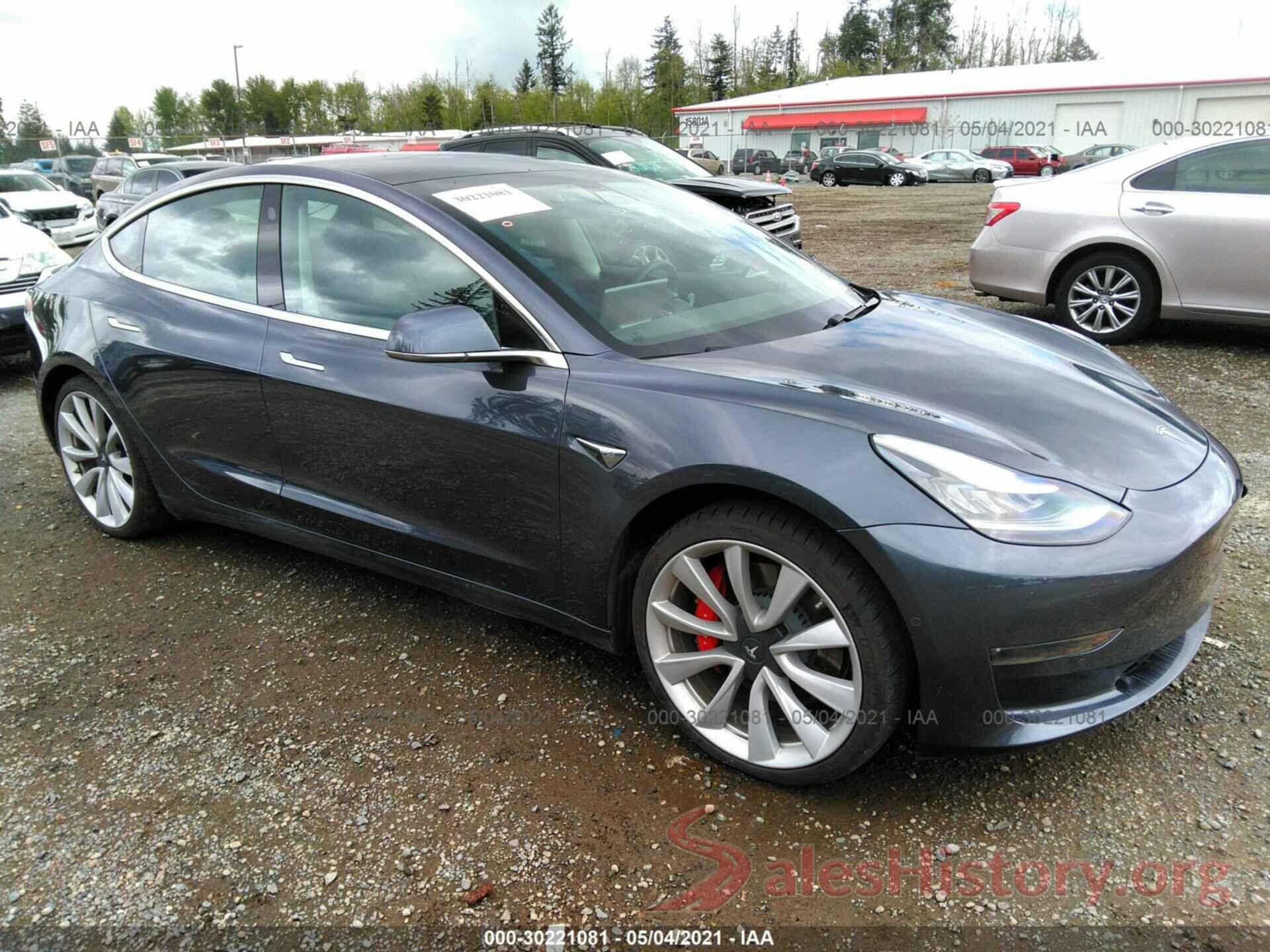 5YJ3E1EB7KF530498 2019 TESLA MODEL 3