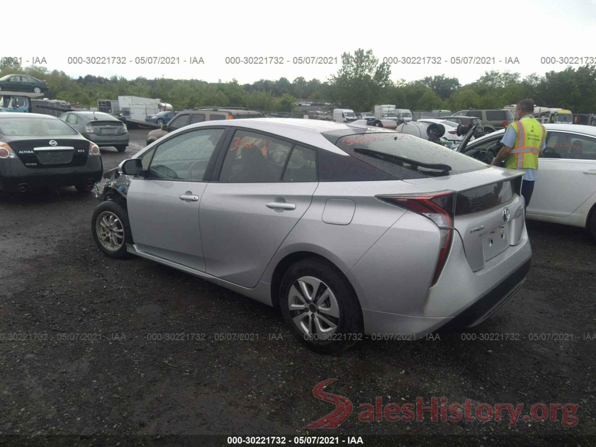 JTDKARFU2G3504143 2016 TOYOTA PRIUS