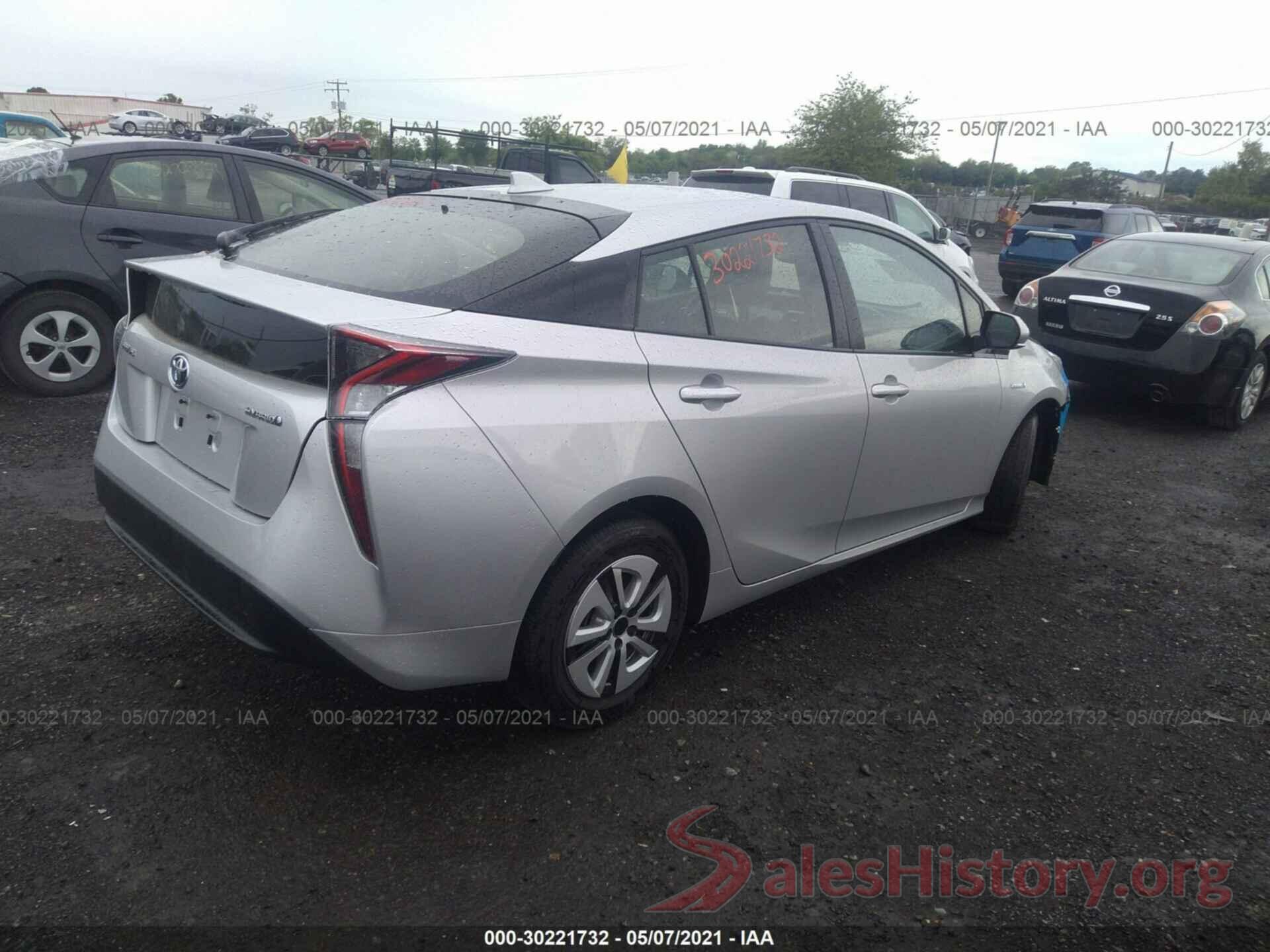 JTDKARFU2G3504143 2016 TOYOTA PRIUS