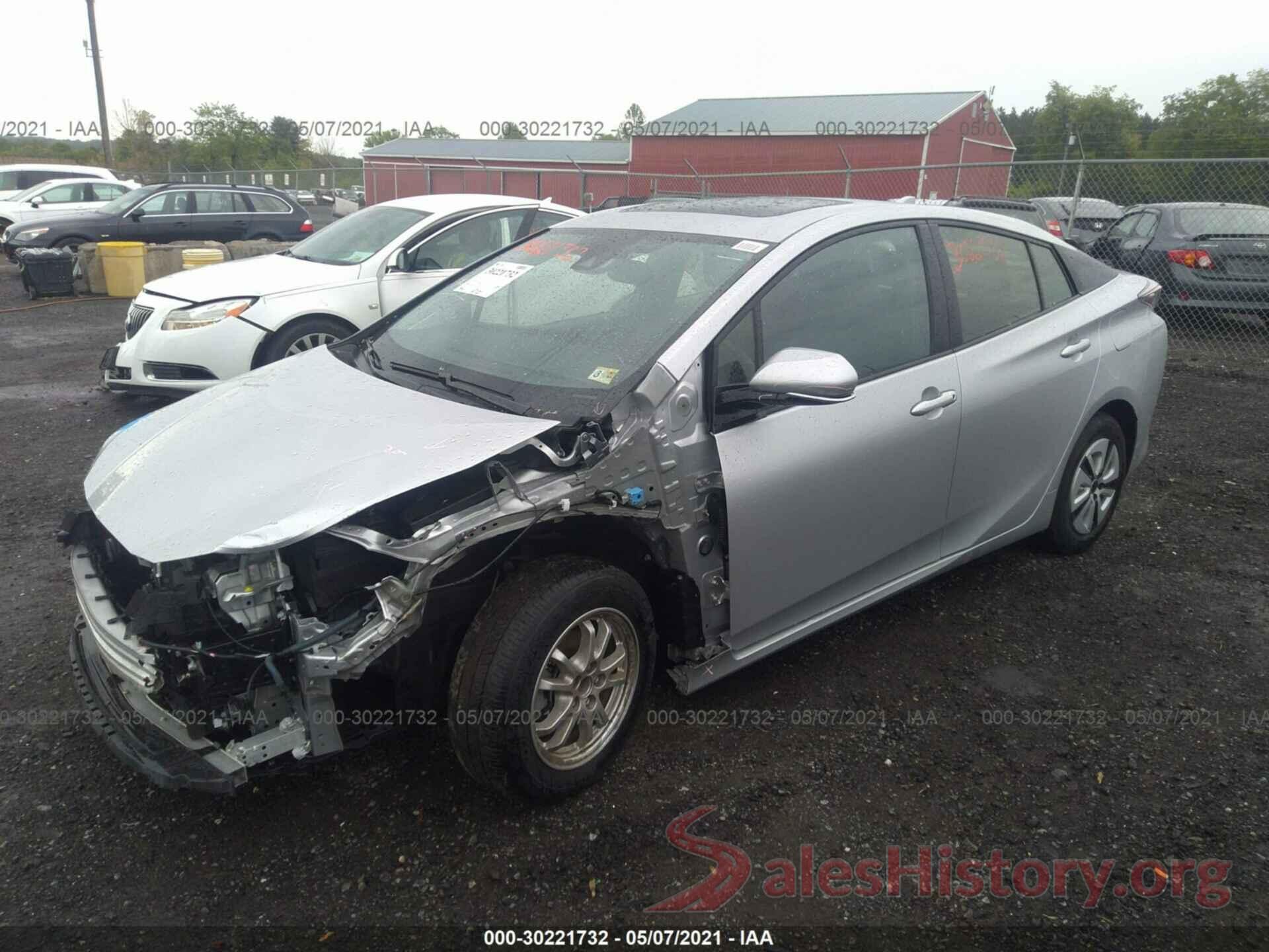 JTDKARFU2G3504143 2016 TOYOTA PRIUS