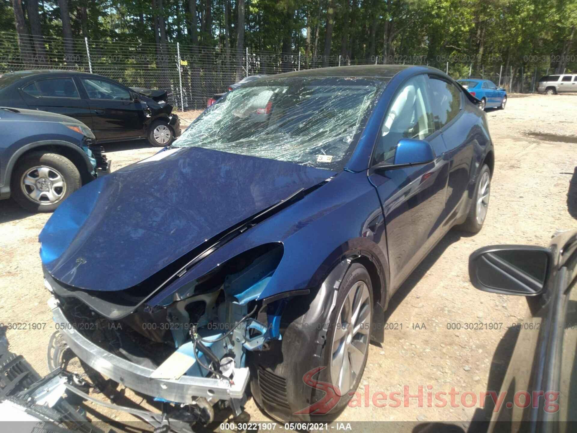 5YJYGAEE3MF146019 2021 TESLA MODEL Y