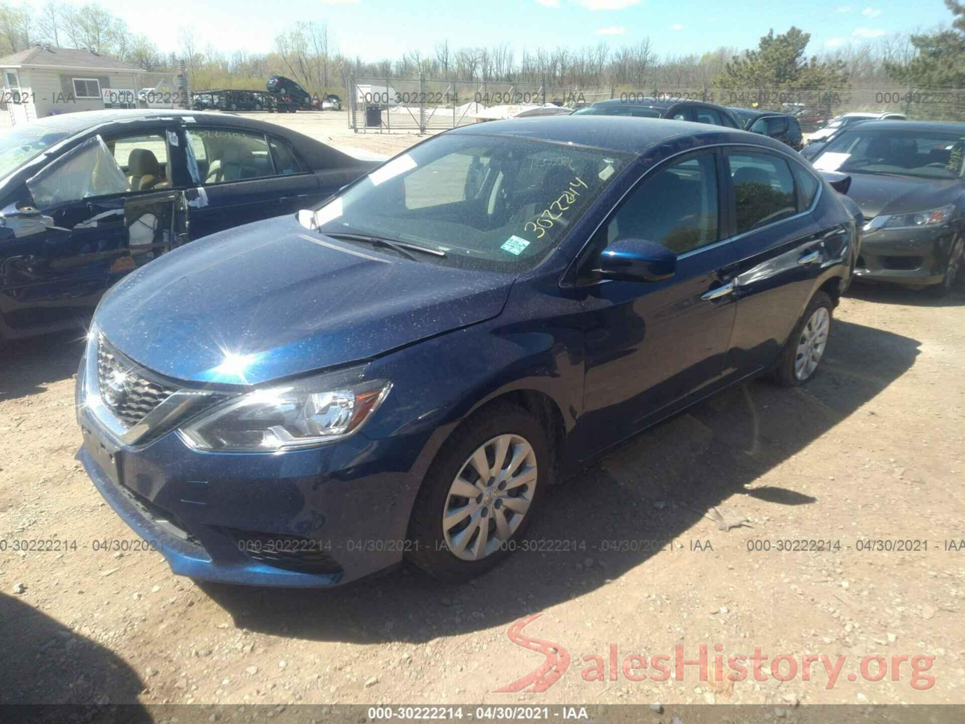 3N1AB7APXKY444212 2019 NISSAN SENTRA