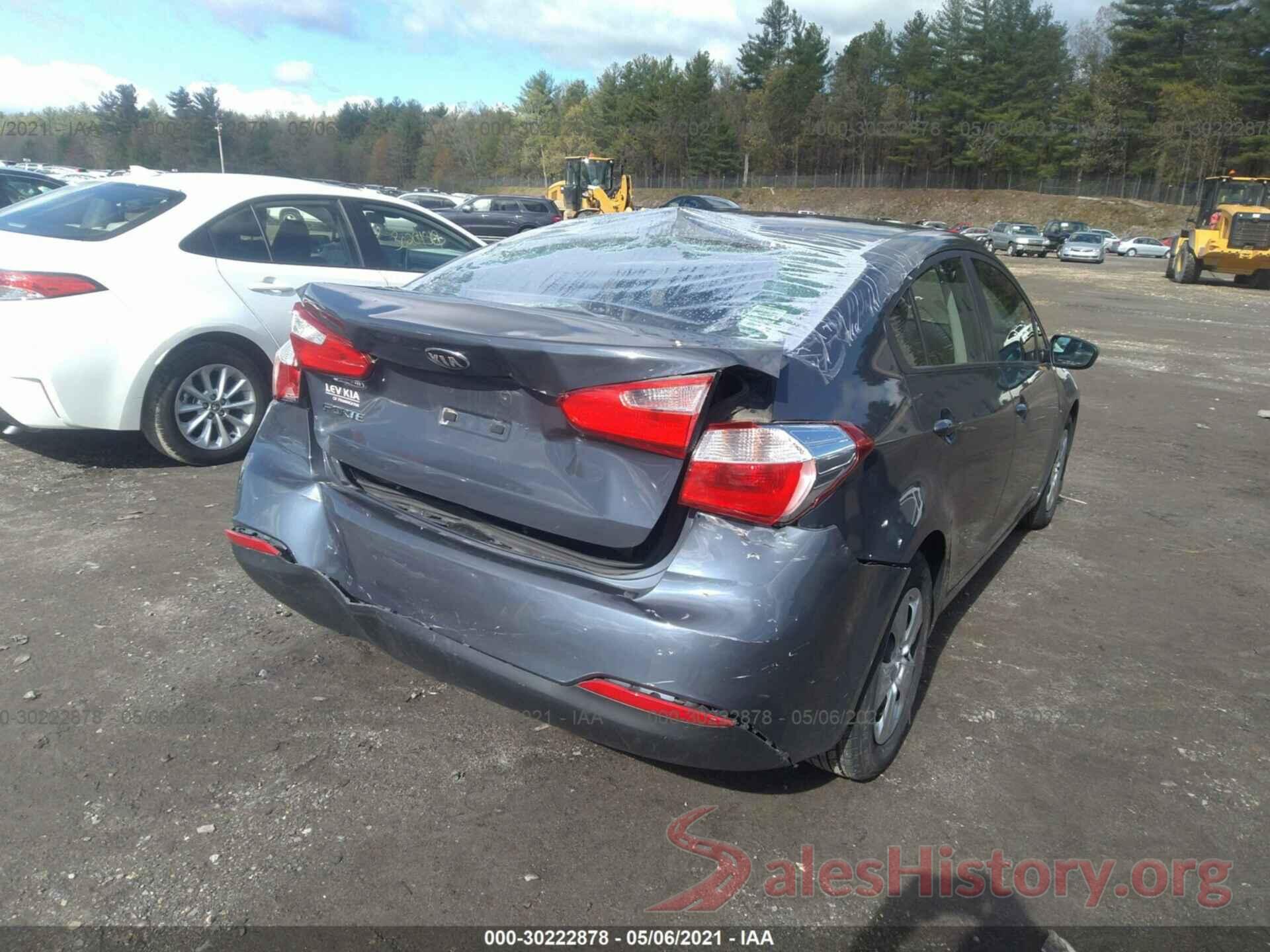 KNAFK4A60G5478136 2016 KIA FORTE