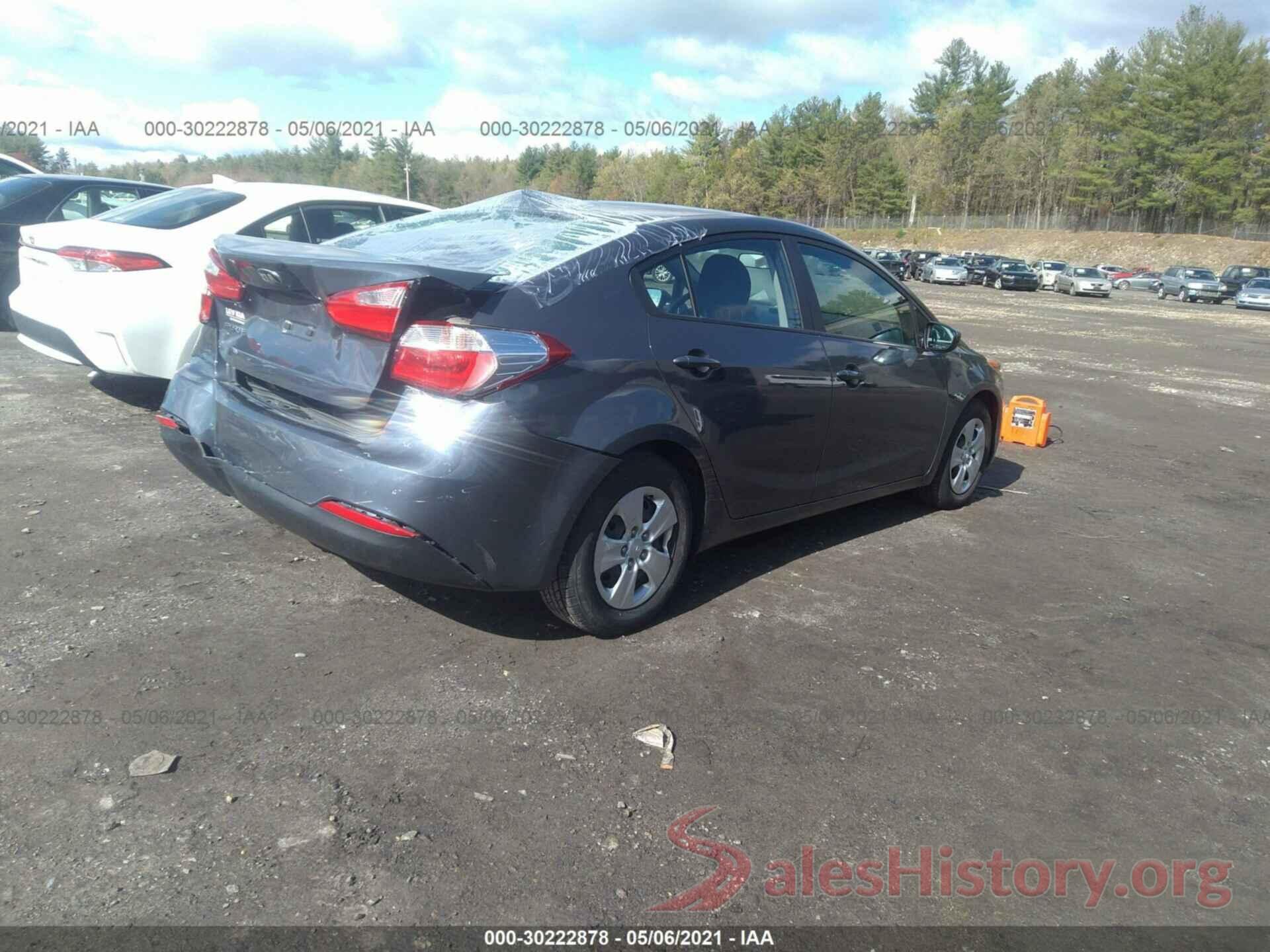 KNAFK4A60G5478136 2016 KIA FORTE