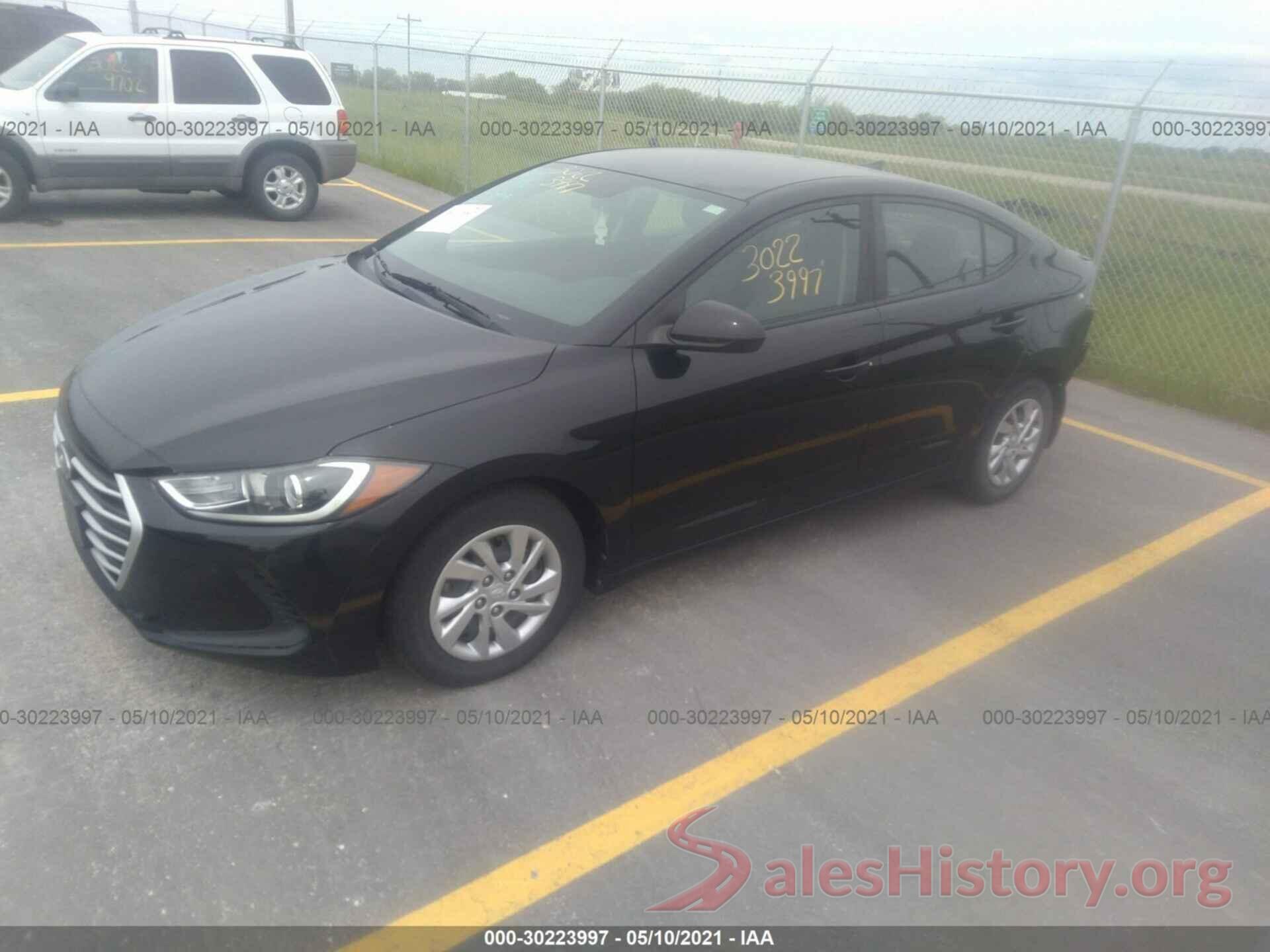 KMHD74LF2HU422193 2017 HYUNDAI ELANTRA