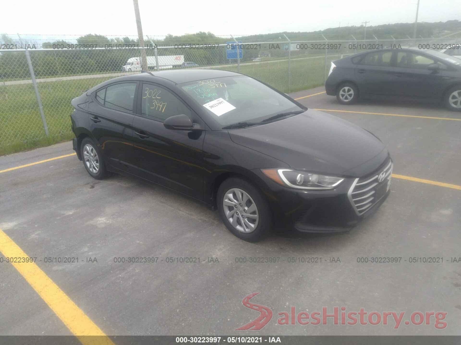 KMHD74LF2HU422193 2017 HYUNDAI ELANTRA