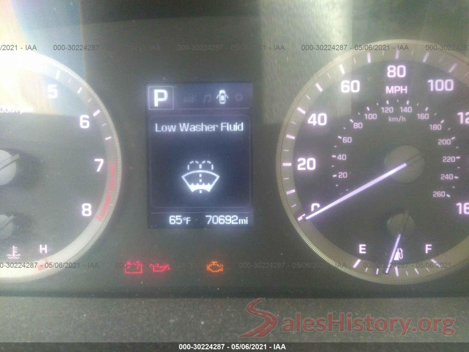 5NPE24AF0GH287119 2016 HYUNDAI SONATA