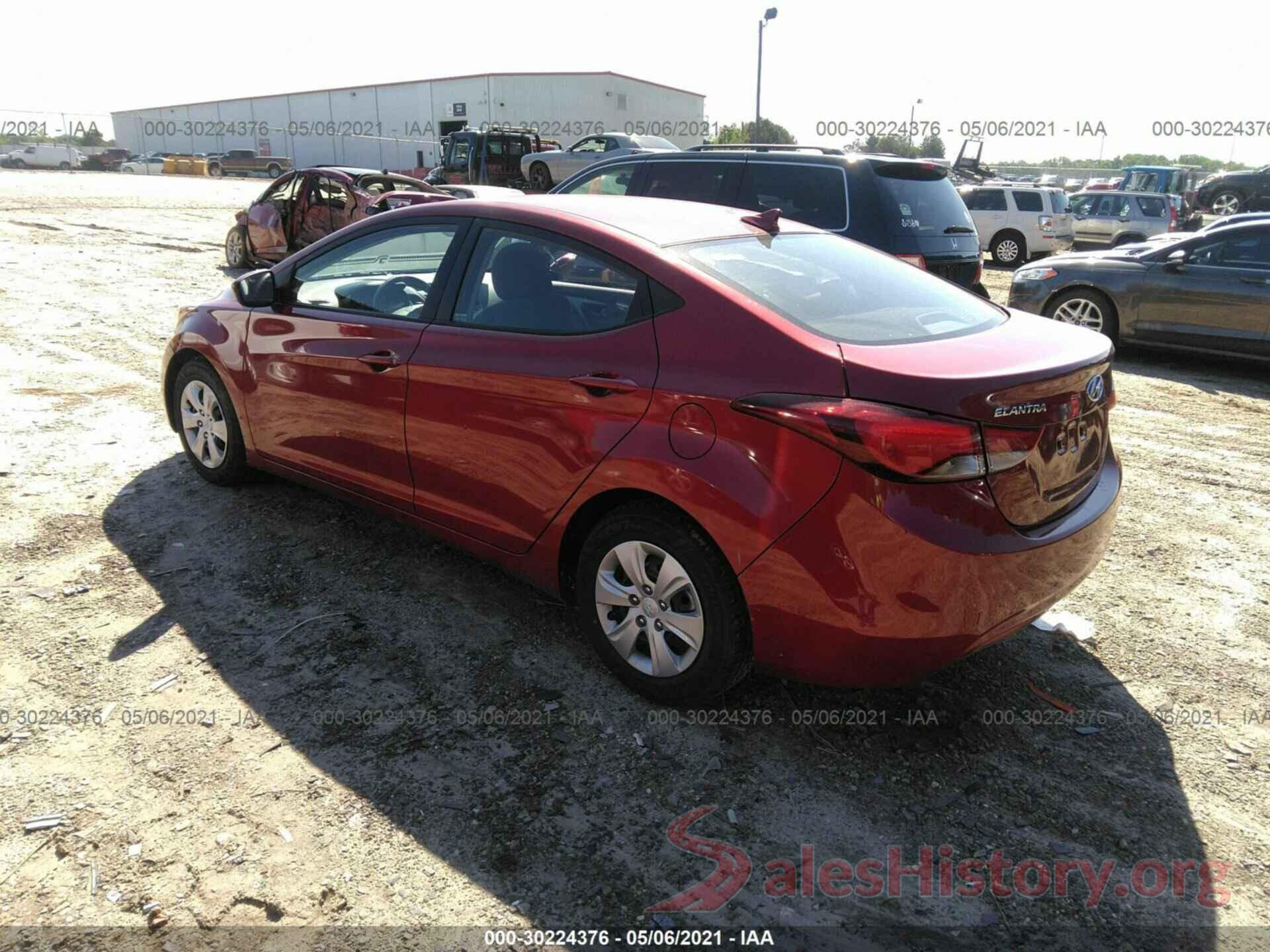 5NPDH4AE0GH676618 2016 HYUNDAI ELANTRA