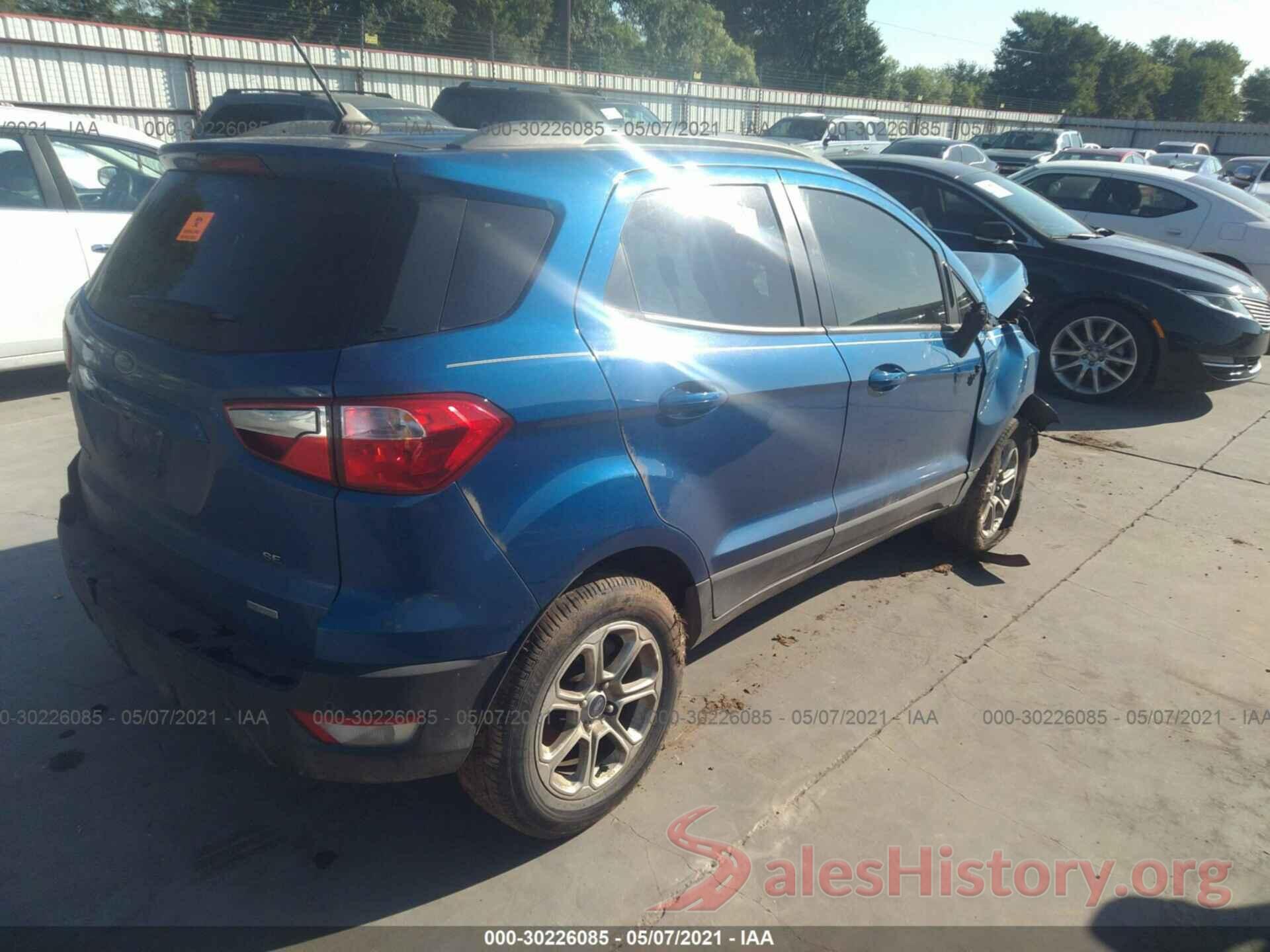 MAJ3S2GEXKC273491 2019 FORD ECOSPORT