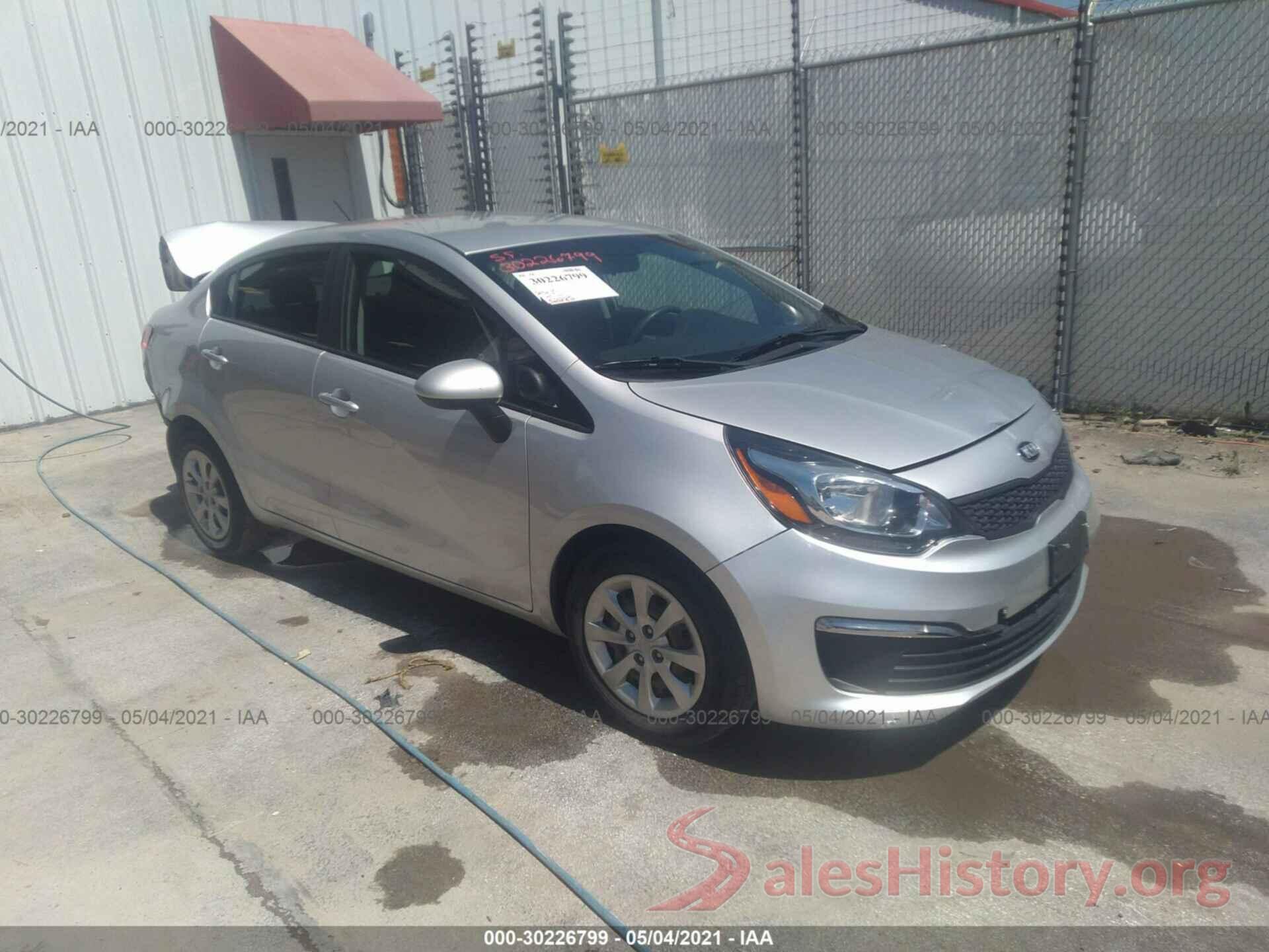 KNADM4A33G6621940 2016 KIA RIO