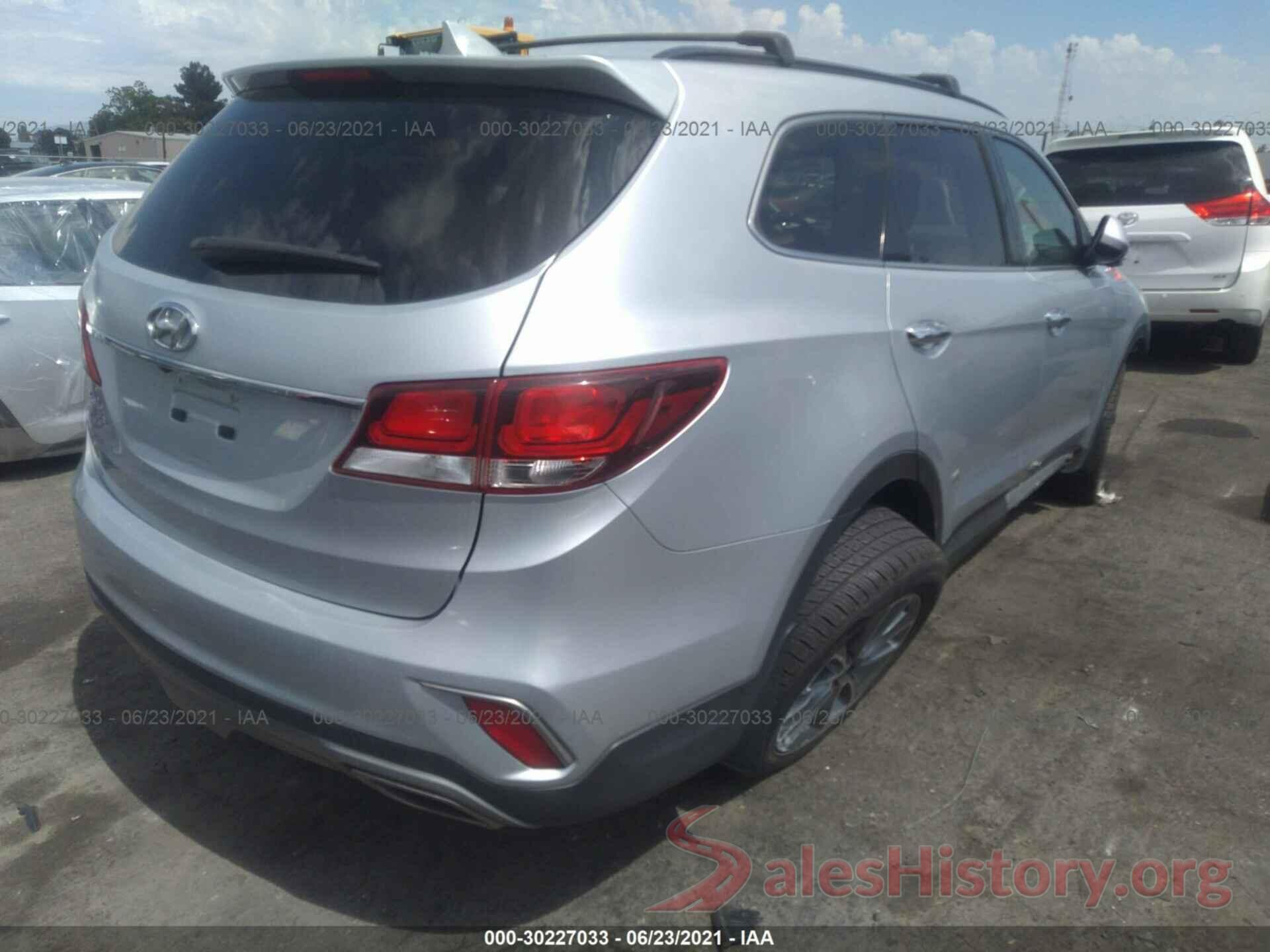 KM8SM4HF6HU254258 2017 HYUNDAI SANTA FE