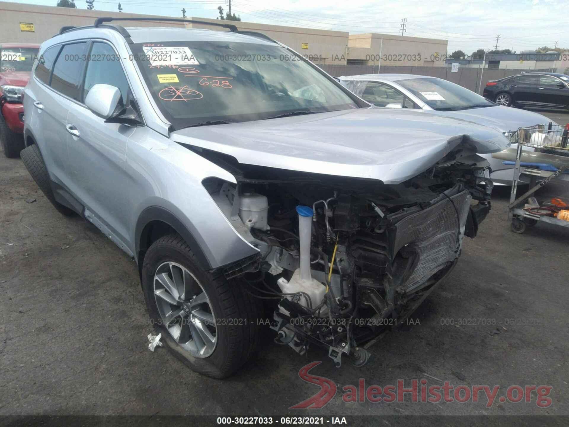 KM8SM4HF6HU254258 2017 HYUNDAI SANTA FE