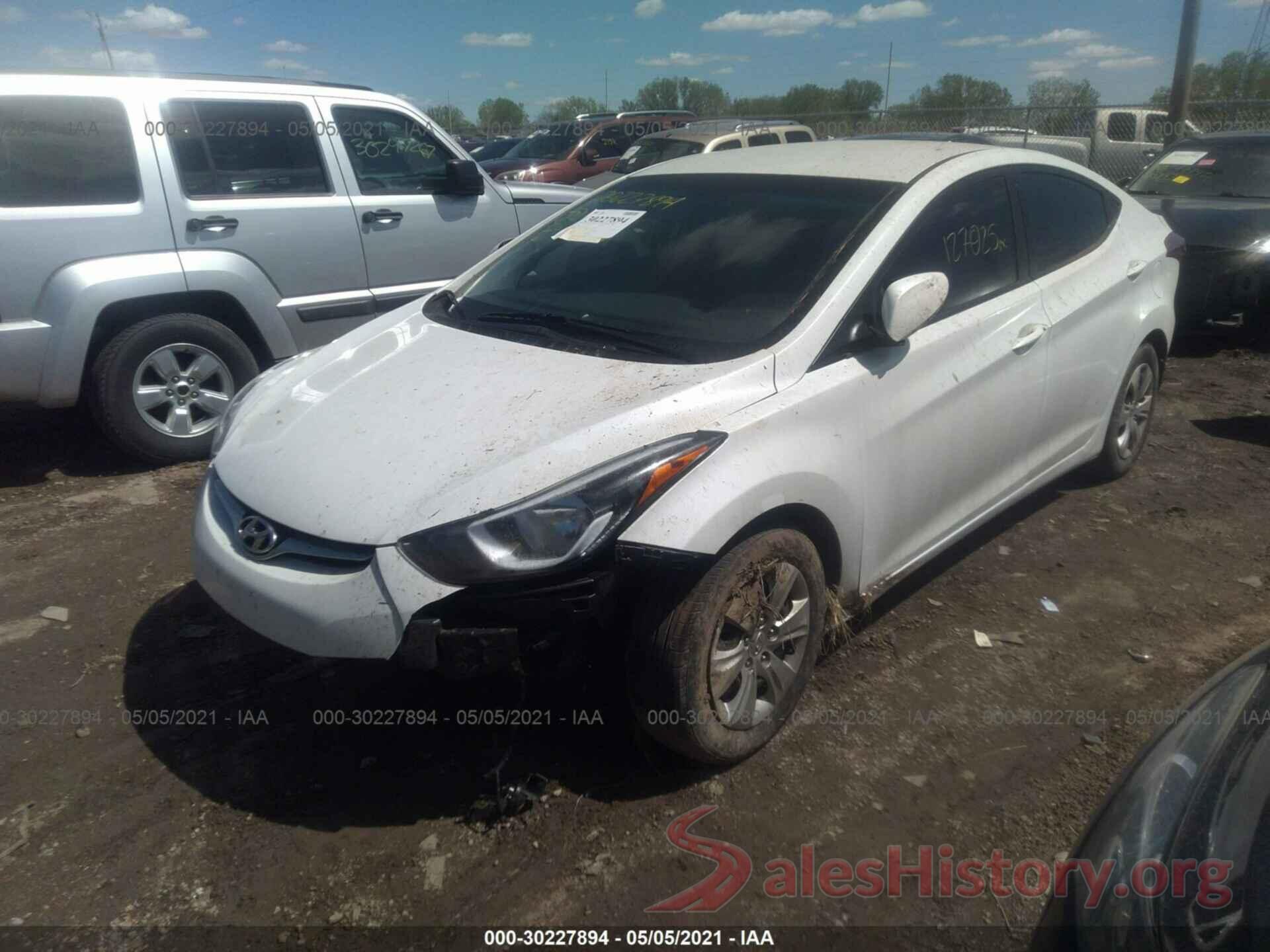 5NPDH4AE1GH740617 2016 HYUNDAI ELANTRA