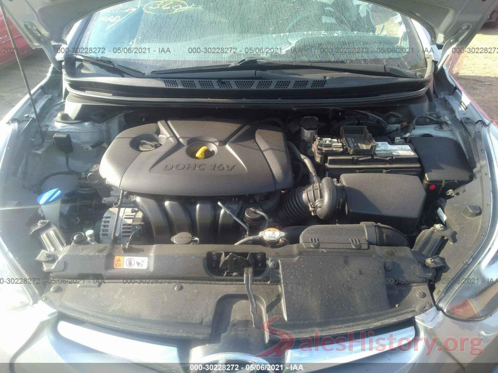 5NPDH4AE4GH695978 2016 HYUNDAI ELANTRA