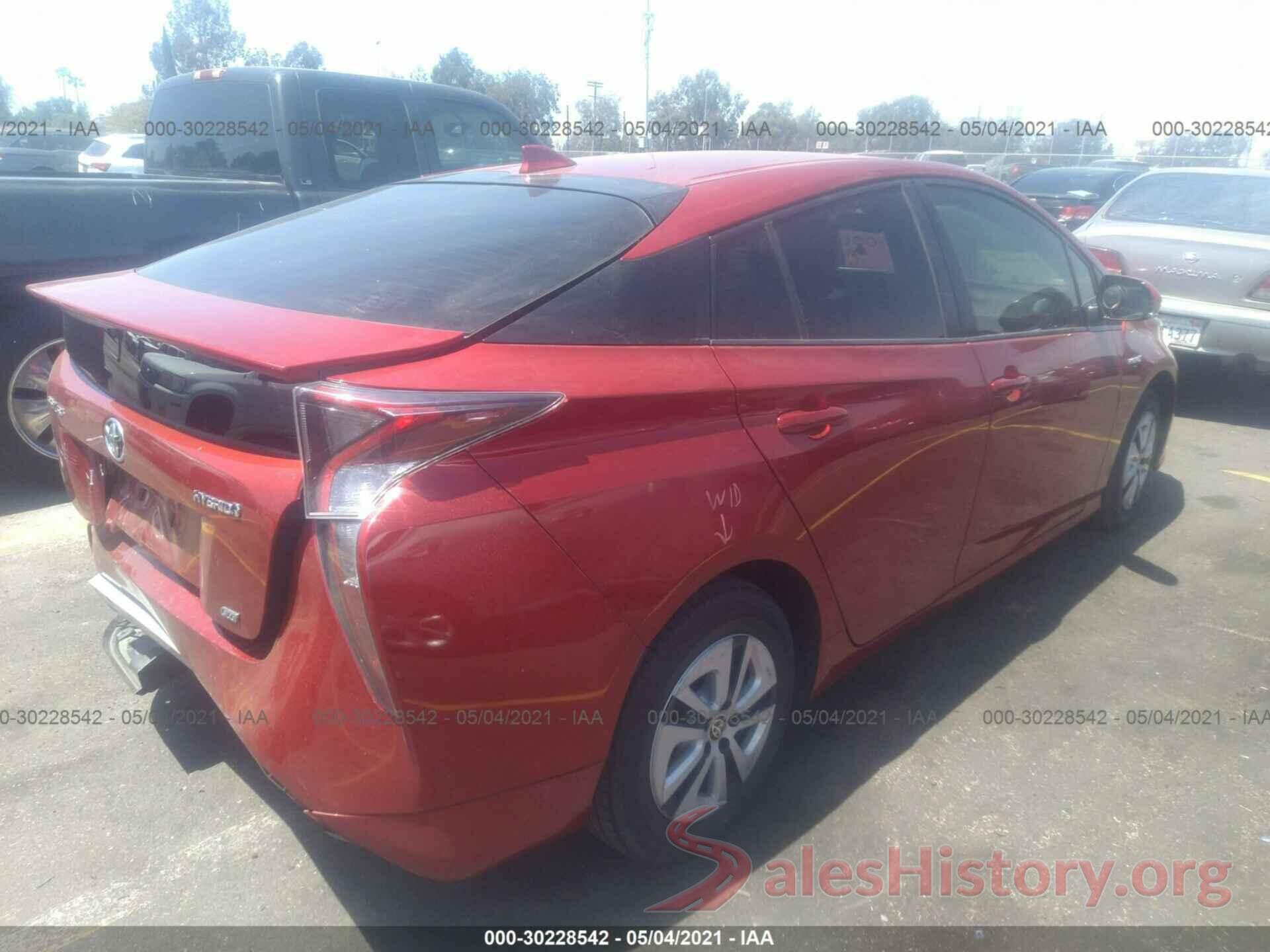 JTDKARFU1H3529665 2017 TOYOTA PRIUS