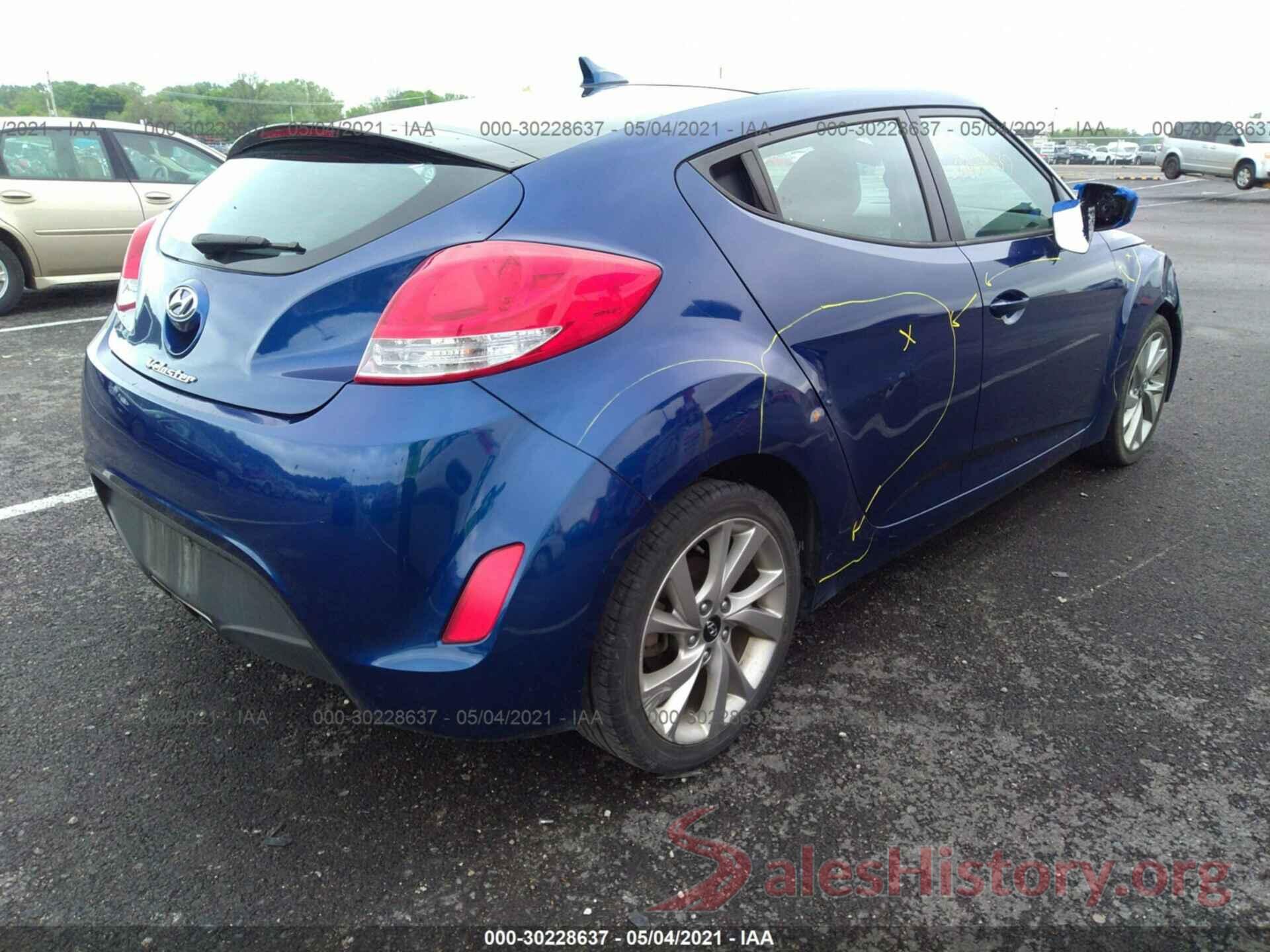 KMHTC6AD0GU271258 2016 HYUNDAI VELOSTER