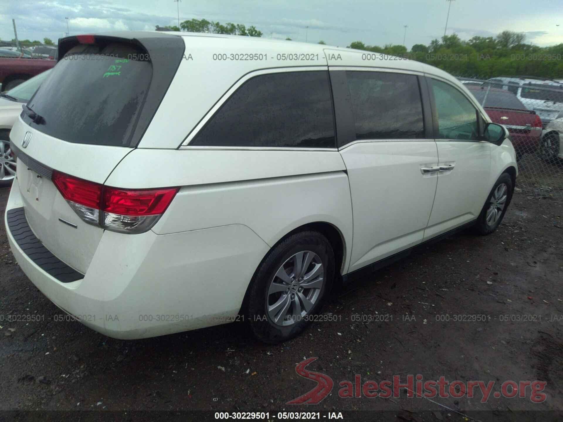 5FNRL5H30GB056848 2016 HONDA ODYSSEY