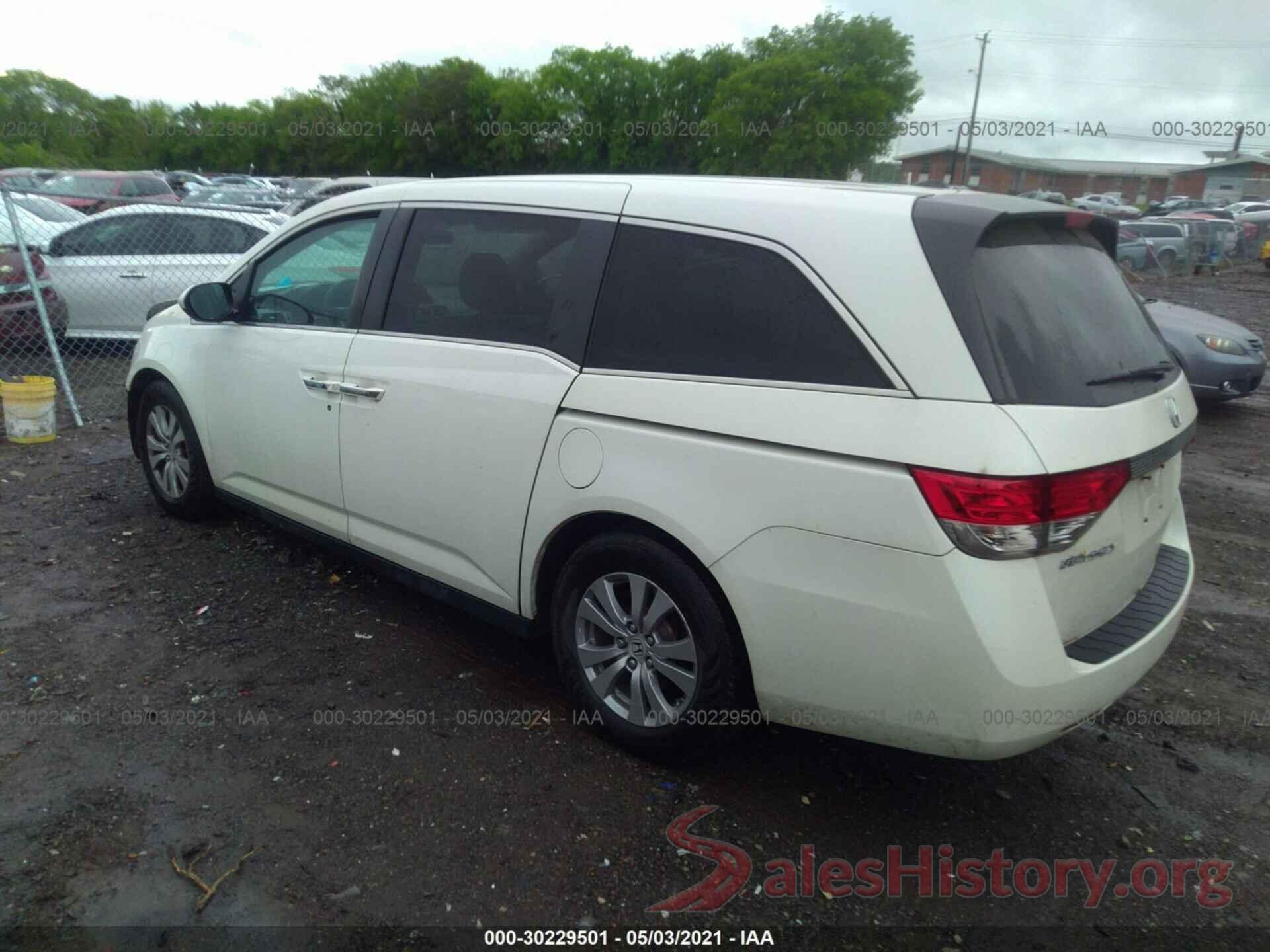 5FNRL5H30GB056848 2016 HONDA ODYSSEY